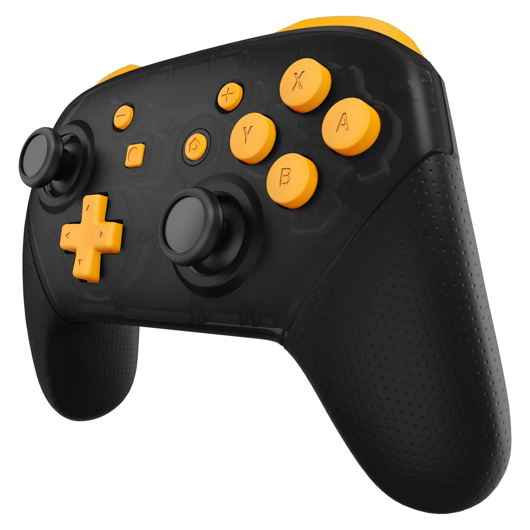 eXtremeRate DIY Replacement Full Set Buttons for Nintendo Switch Pro Controller - Caution Yellow - Image 4