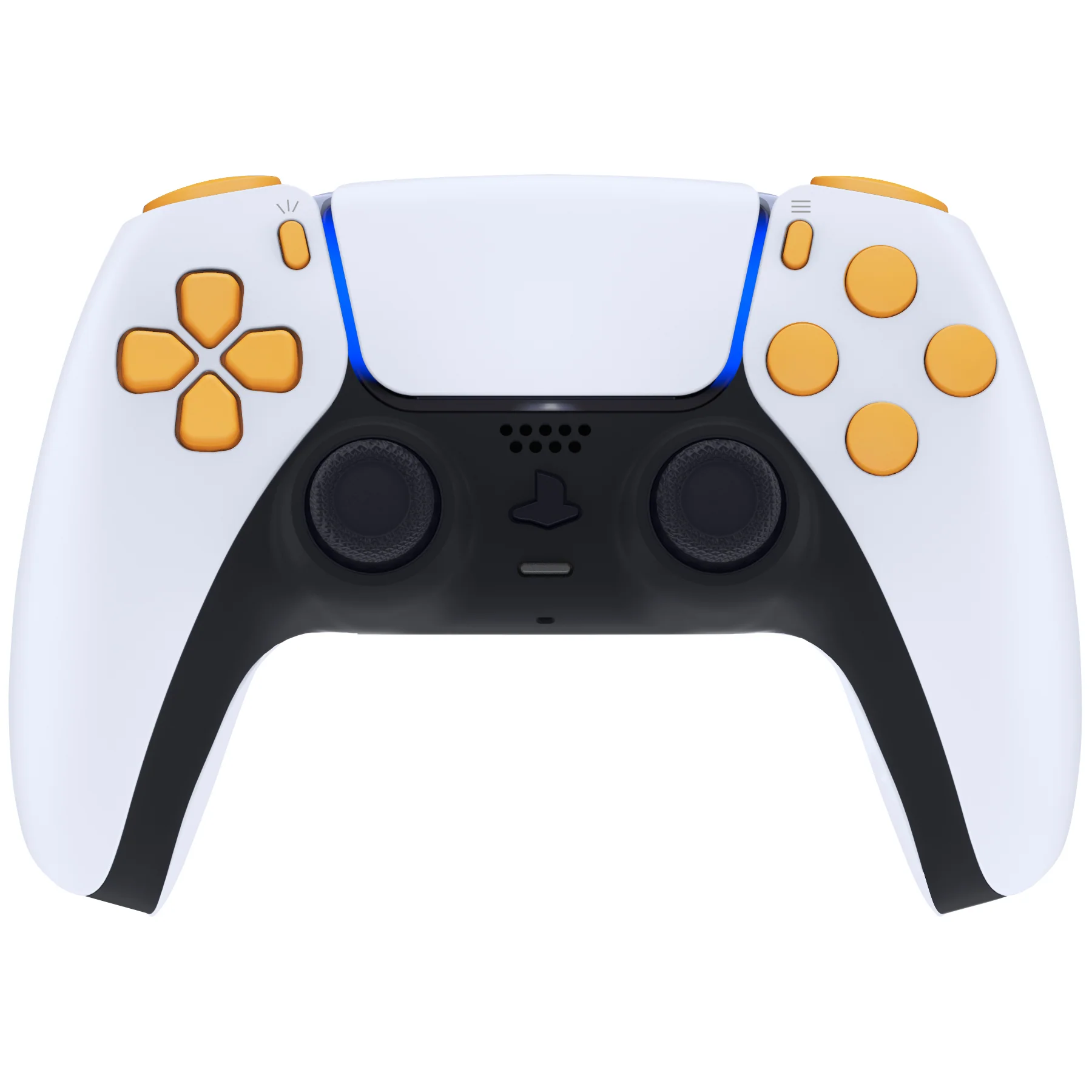 eXtremeRate Replacement Full Set Buttons Compatible with PS5 Controller BDM-030/040/050/060 - Caution Yellow - Image 4