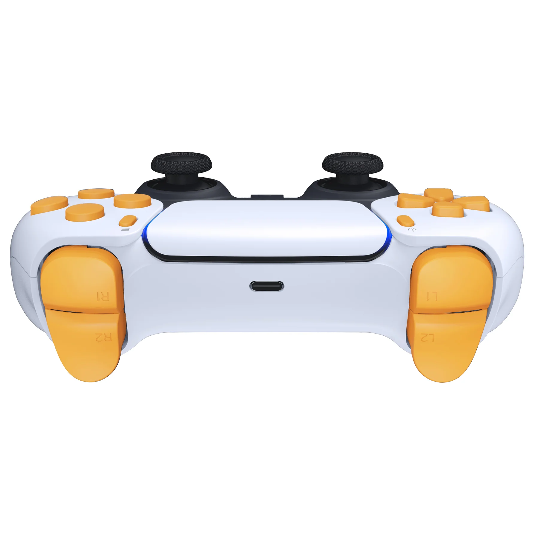 eXtremeRate Replacement Full Set Buttons Compatible with PS5 Controller BDM-030/040/050/060 - Caution Yellow - Image 8