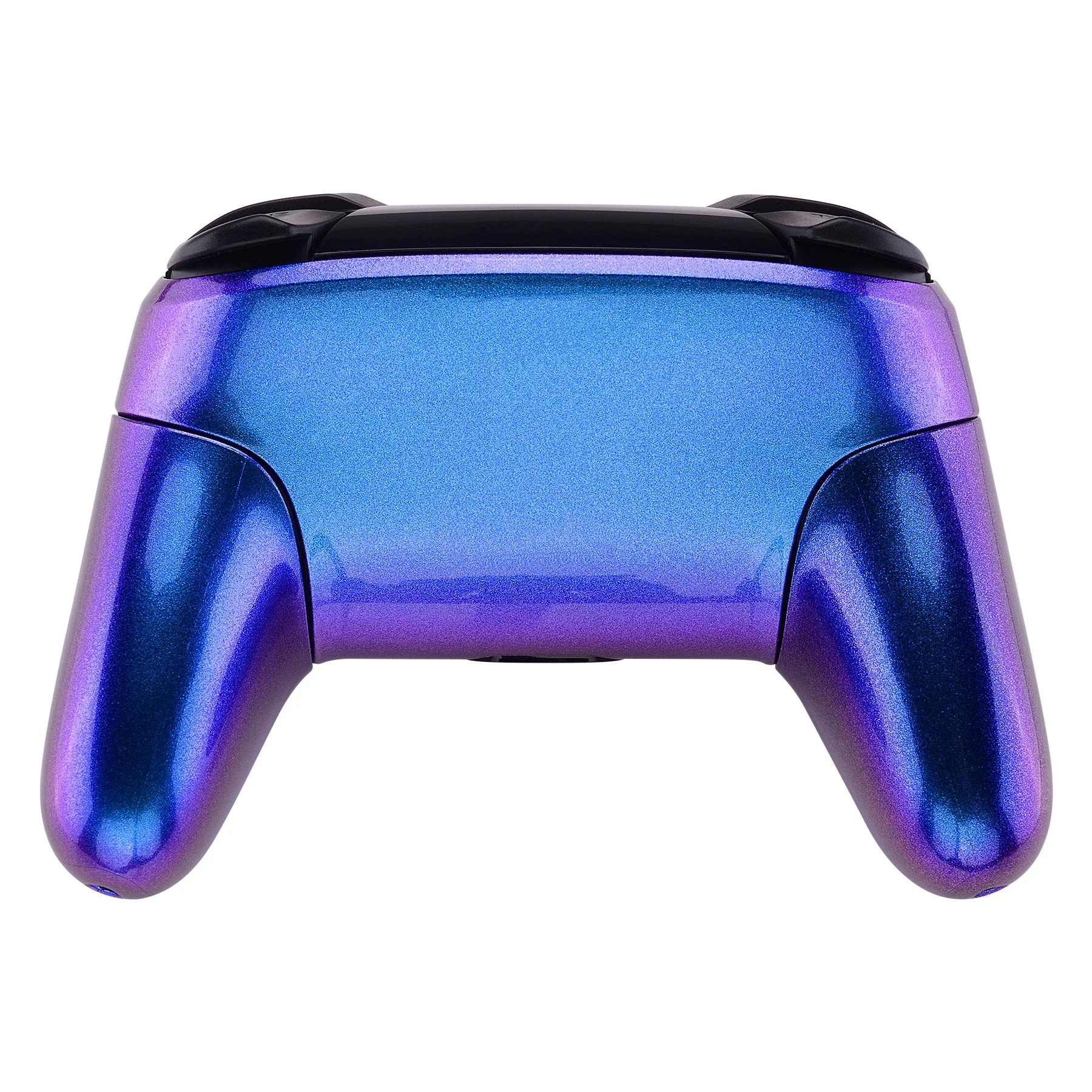 eXtremeRate Replacement Full Set Shell Faceplate Backplate Handles for Nintendo Switch Pro - Chameleon Purple Blue - Image 7