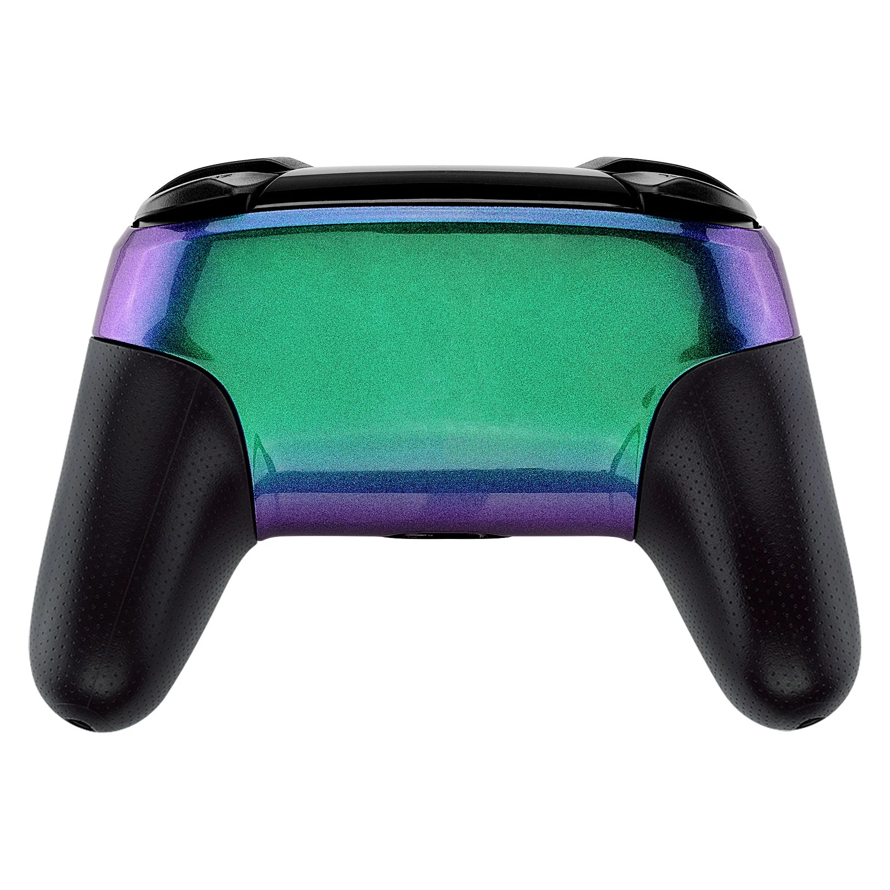 eXtremeRate Replacement Faceplate and Backplate for Nintendo Switch Pro Controller - Chameleon Green Purple - Image 7