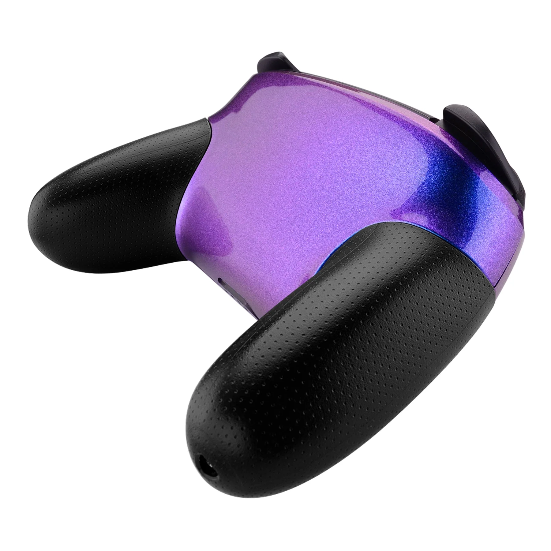 eXtremeRate Replacement Faceplate and Backplate for Nintendo Switch Pro Controller - Chameleon Purple Blue - Image 8