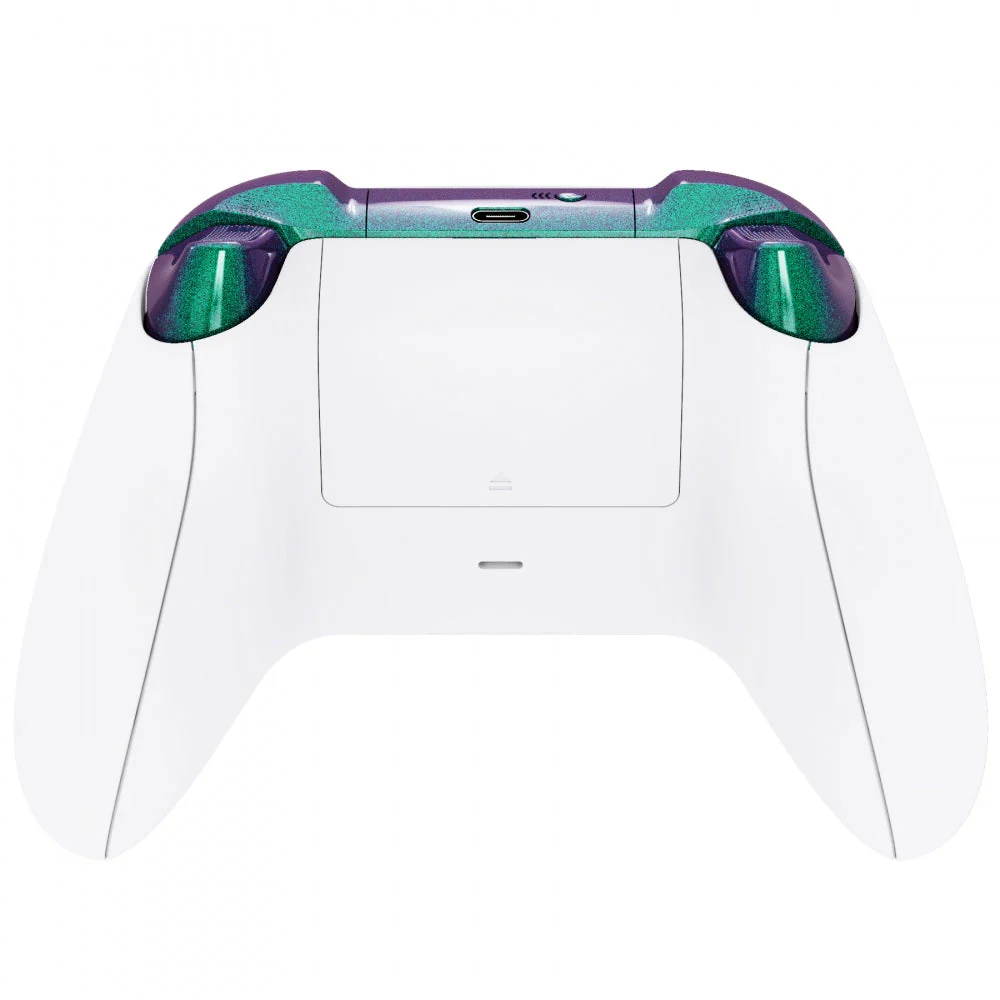 eXtremeRate Replacement Full Set Buttons for Xbox Series X & S Controller - Chameleon Green Puple - Image 7