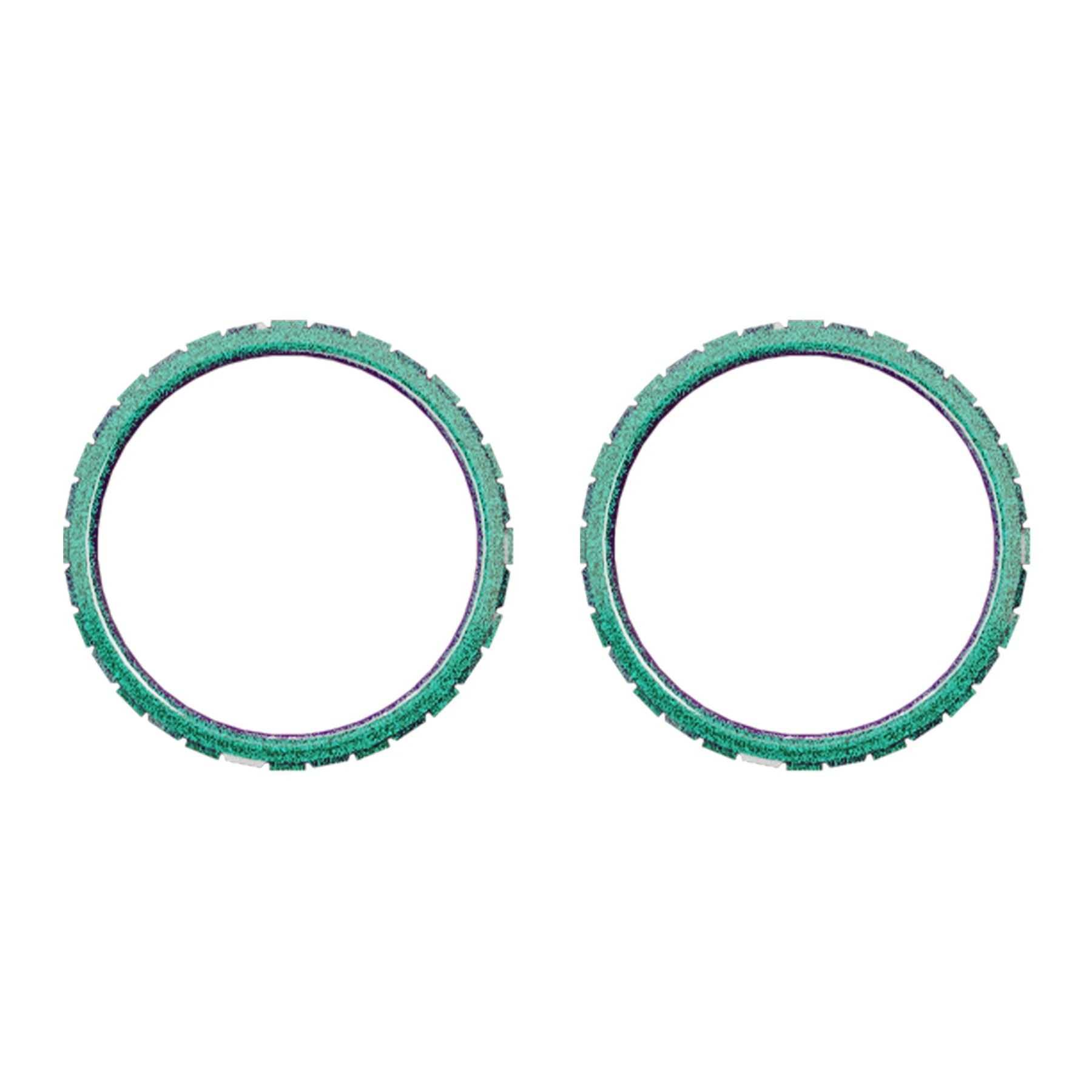 eXtremeRate Custom Replacement Accent Rings for PS5 Controller - Chameleon Green Purple Glossy - Image 6