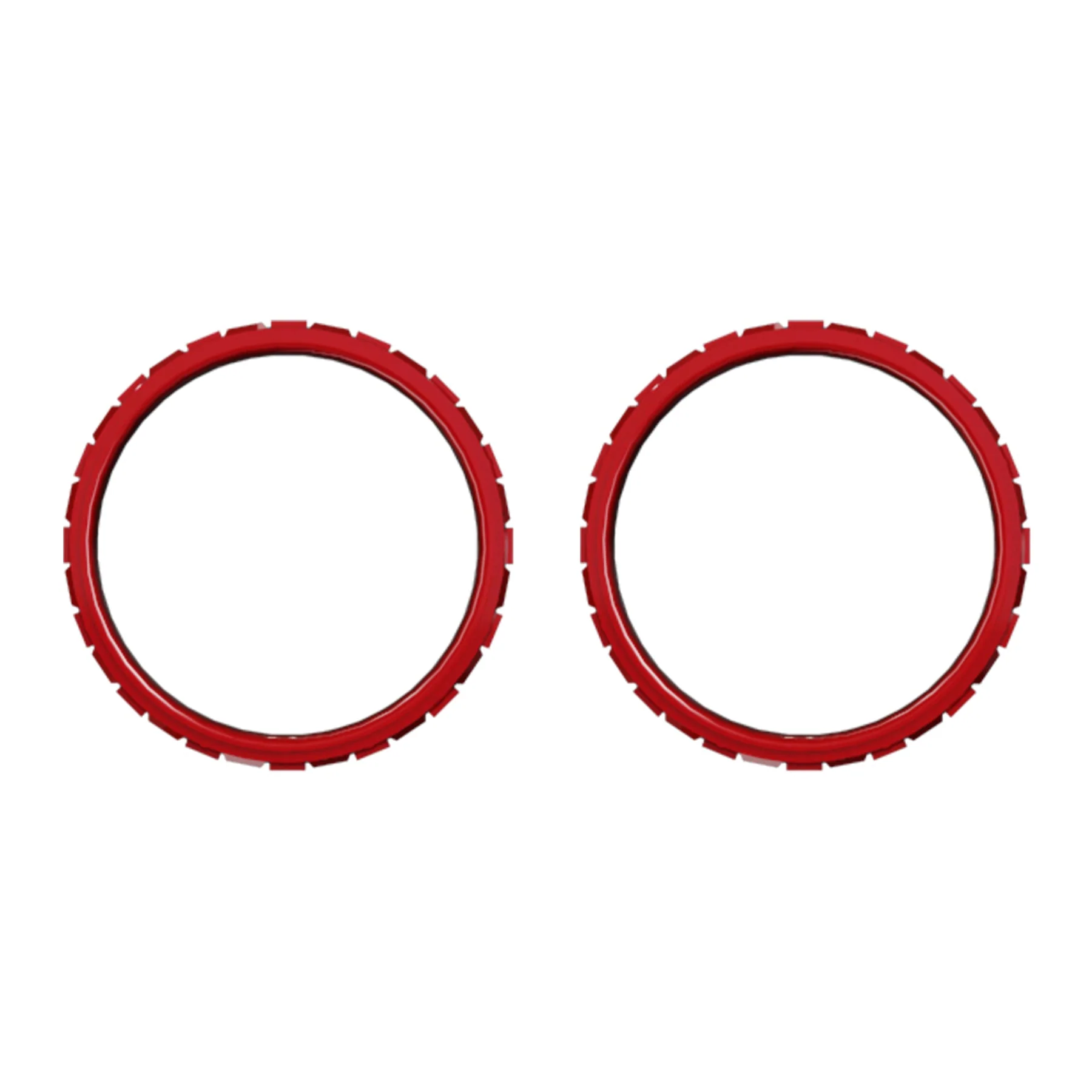 eXtremeRate Custom Replacement Accent Rings for PS5 Controller - Scarlet Red - Image 6
