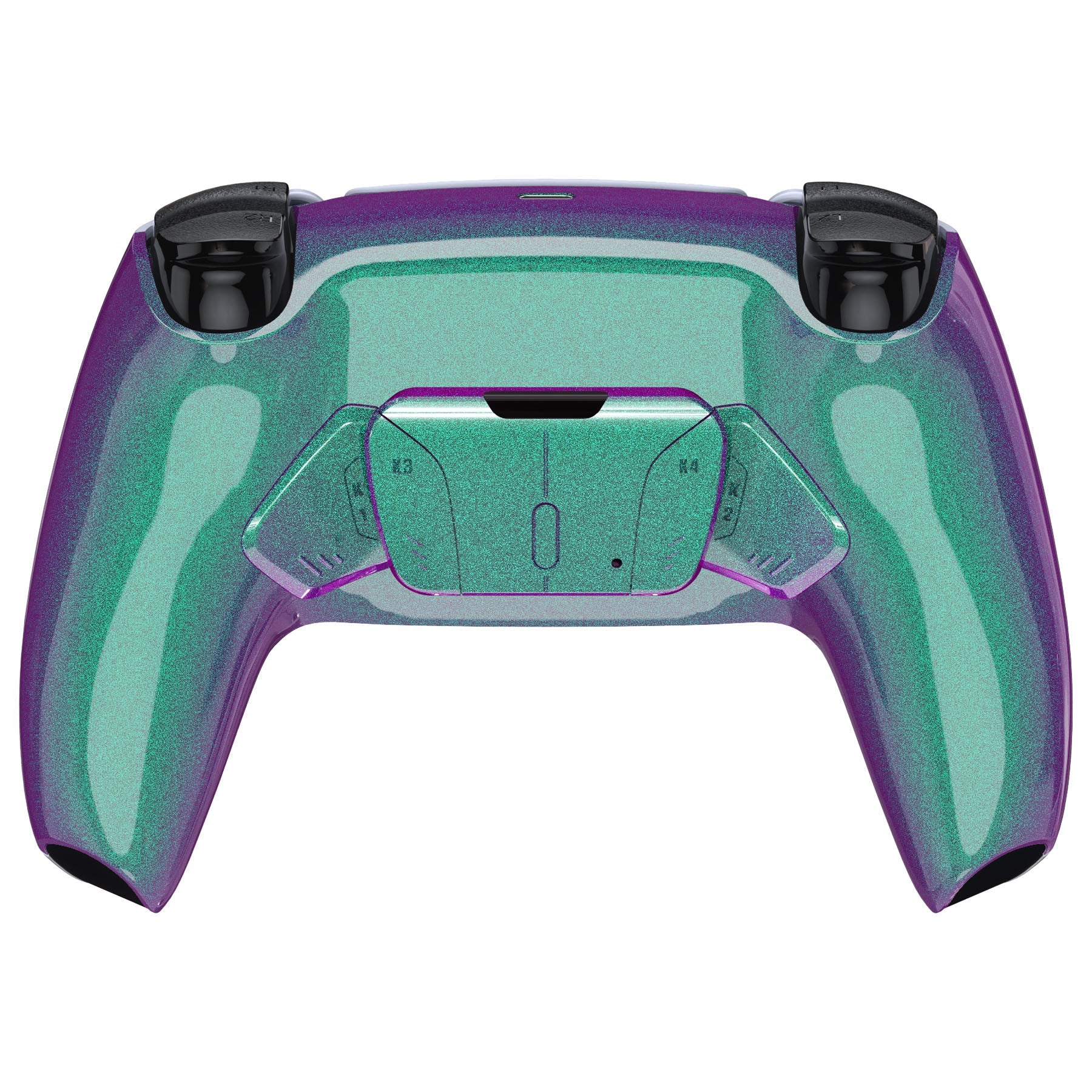 eXtremeRate Remappable RISE4 Remap Kit for PS5 Controller BDM-010/020 - Chameleon Green Purple - Image 7