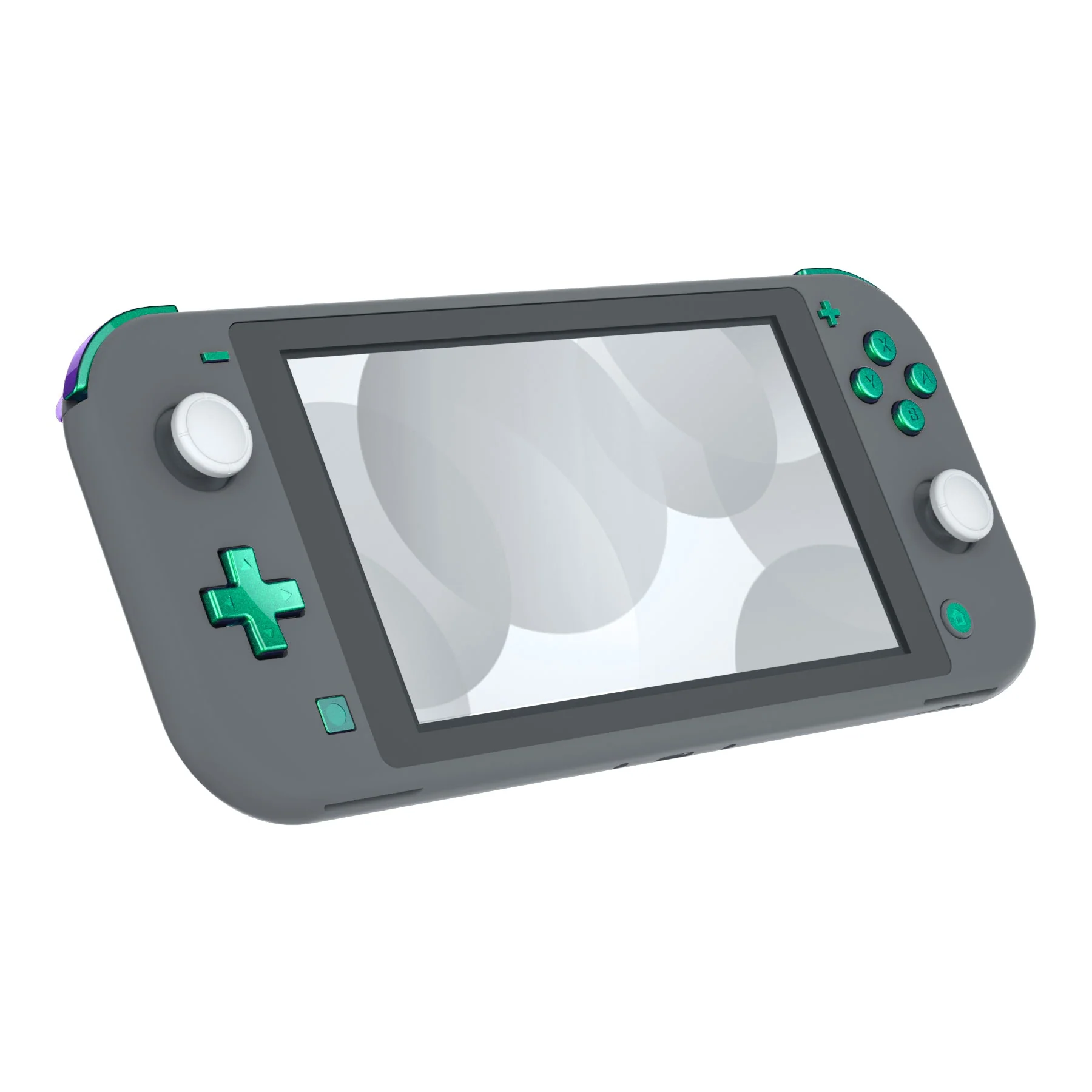 eXtremeRate Replacement Full Set Buttons for NS Switch Lite - Chameleon Green Purple - Image 5