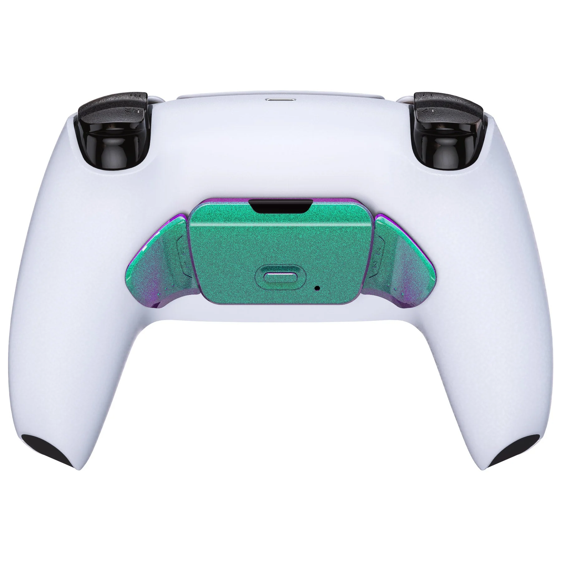 eXtremeRate Replacement Redesigned K1 K2 Back Buttons for eXtremerate RISE Remap Kit, Compatible with PS5 Controller - Chameleon Green Purple - Image 5