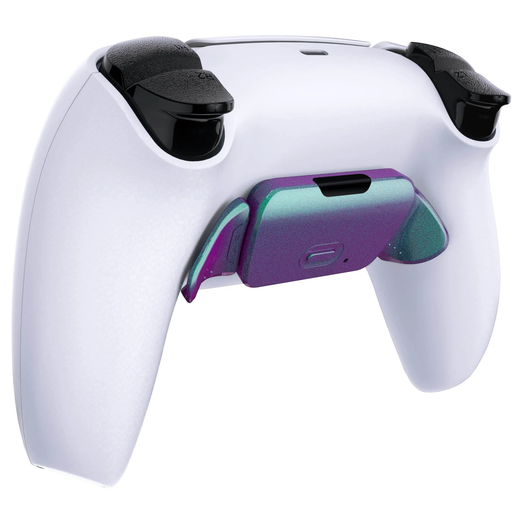 eXtremeRate Replacement Redesigned K1 K2 Back Buttons for eXtremerate RISE Remap Kit, Compatible with PS5 Controller - Chameleon Green Purple - Image 6