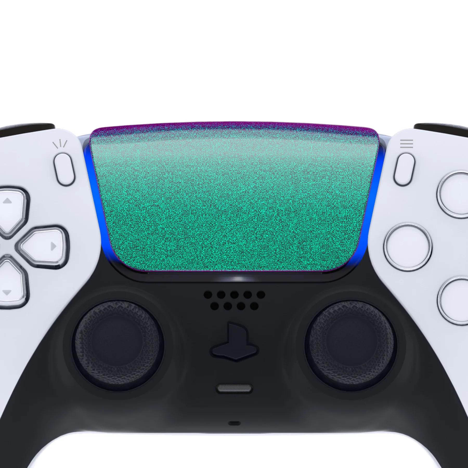 eXtremeRate Replacement Custom Touchpad Cover Compatible with PS5 Controller BDM-010/020/030/040/050/060 - Chameleon Green Purple - Image 4