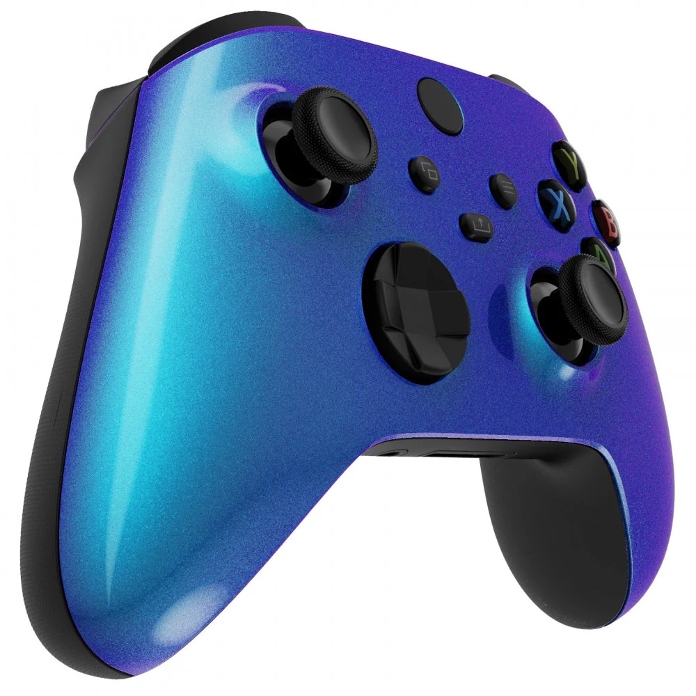 eXtremeRate Replacement Front Housing Shell for Xbox Series X & S Controller - Chameleon Purple Blue - Image 5
