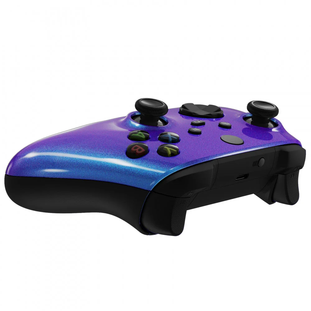 eXtremeRate Replacement Front Housing Shell for Xbox Series X & S Controller - Chameleon Purple Blue - Image 6