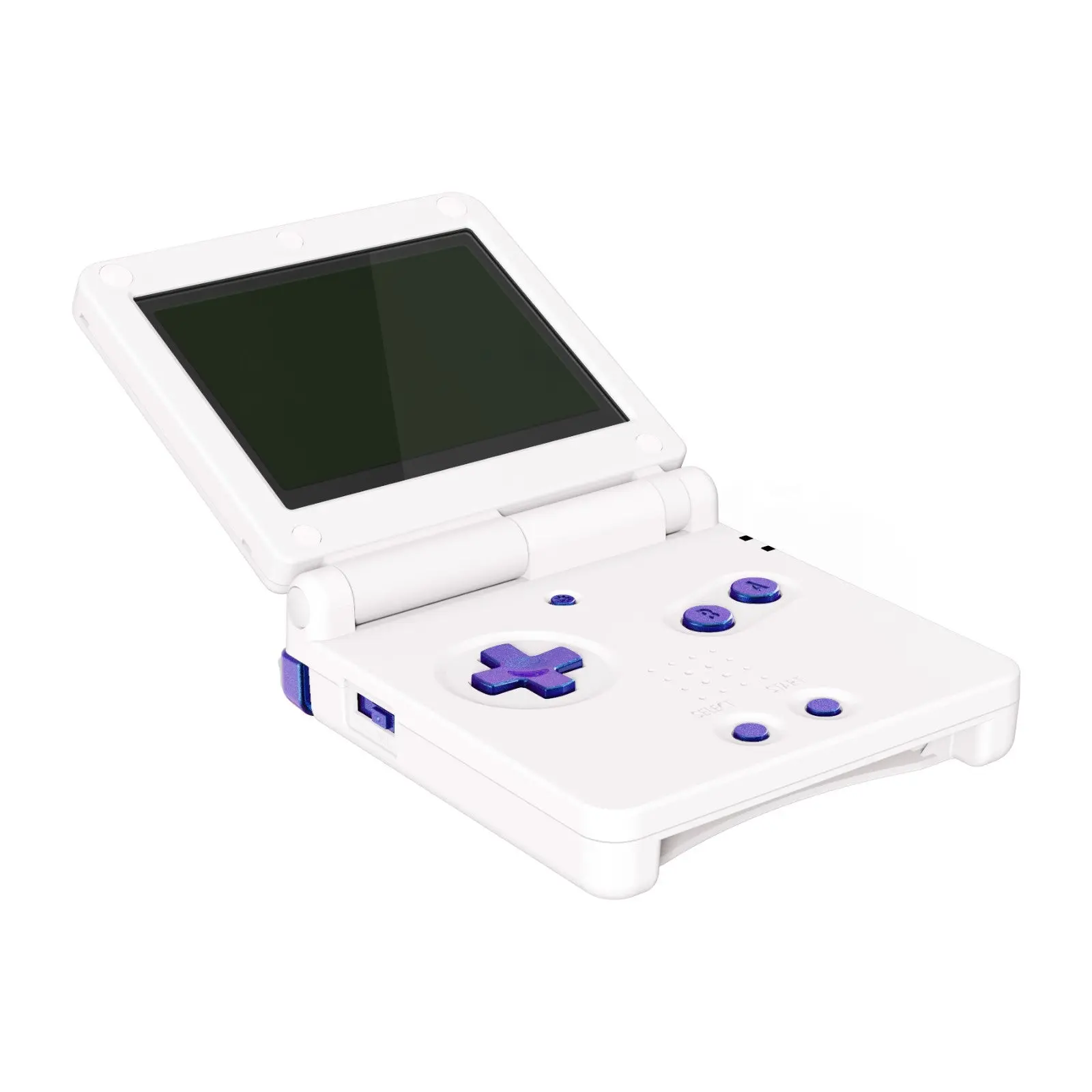 eXtremeRate Custom Replacement Full Set Buttons for Gameboy Advance SP GBA SP Console - Chameleon Purple Blue - Image 3
