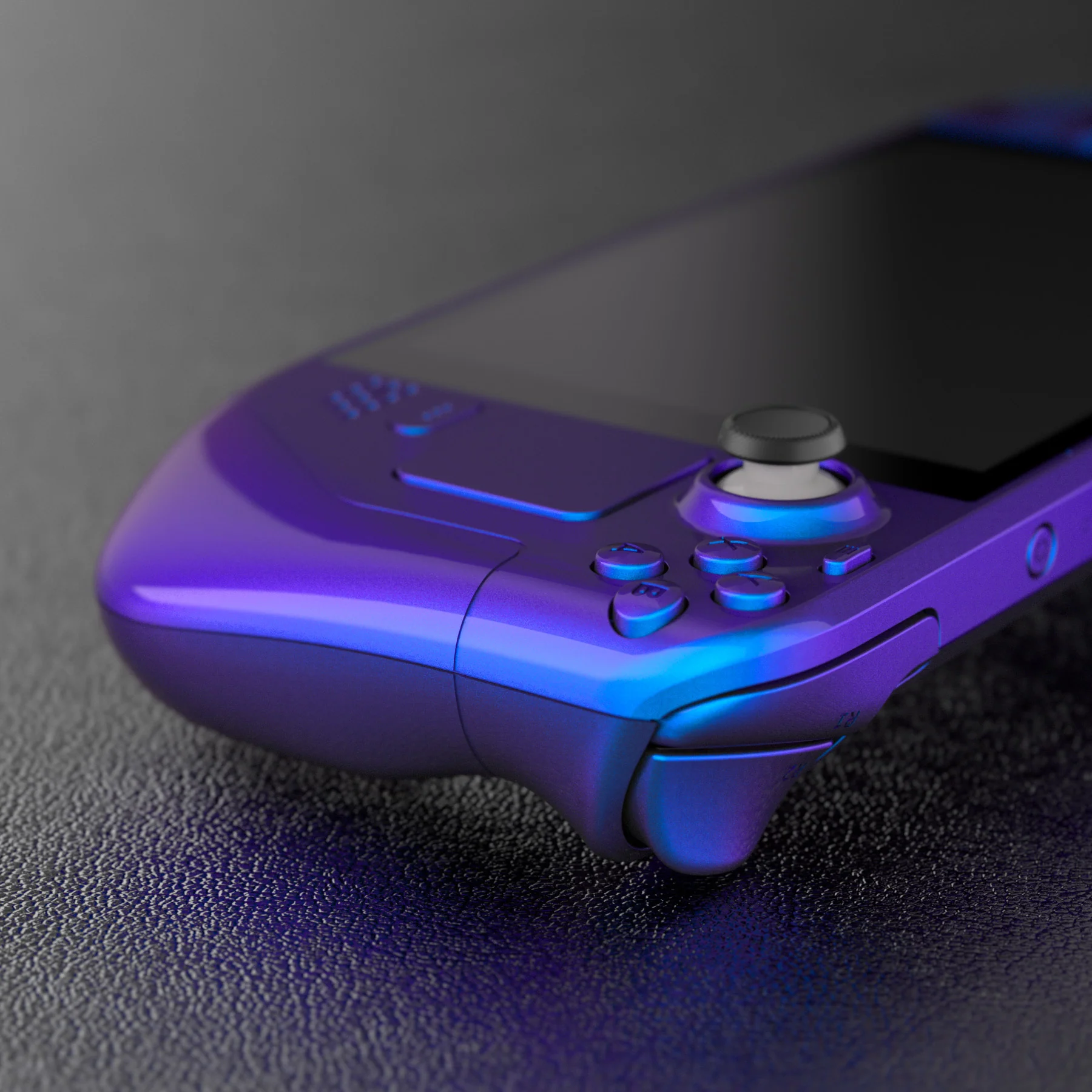 eXtremeRate Custom Full Set Shell with Buttons for Steam Deck LCD - Chameleon Purple Blue - Image 8