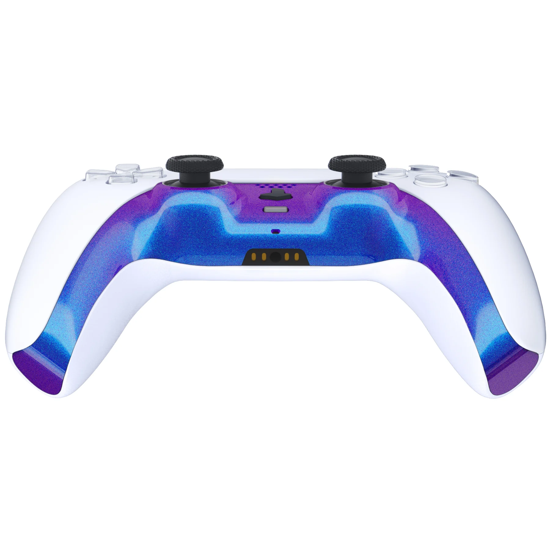 eXtremeRate Replacement Decorative Trim Shell with Accent Rings Compatible with PS5 Controller BDM-010/020/030/040/050 - Chameleon Purple Blue - Image 6