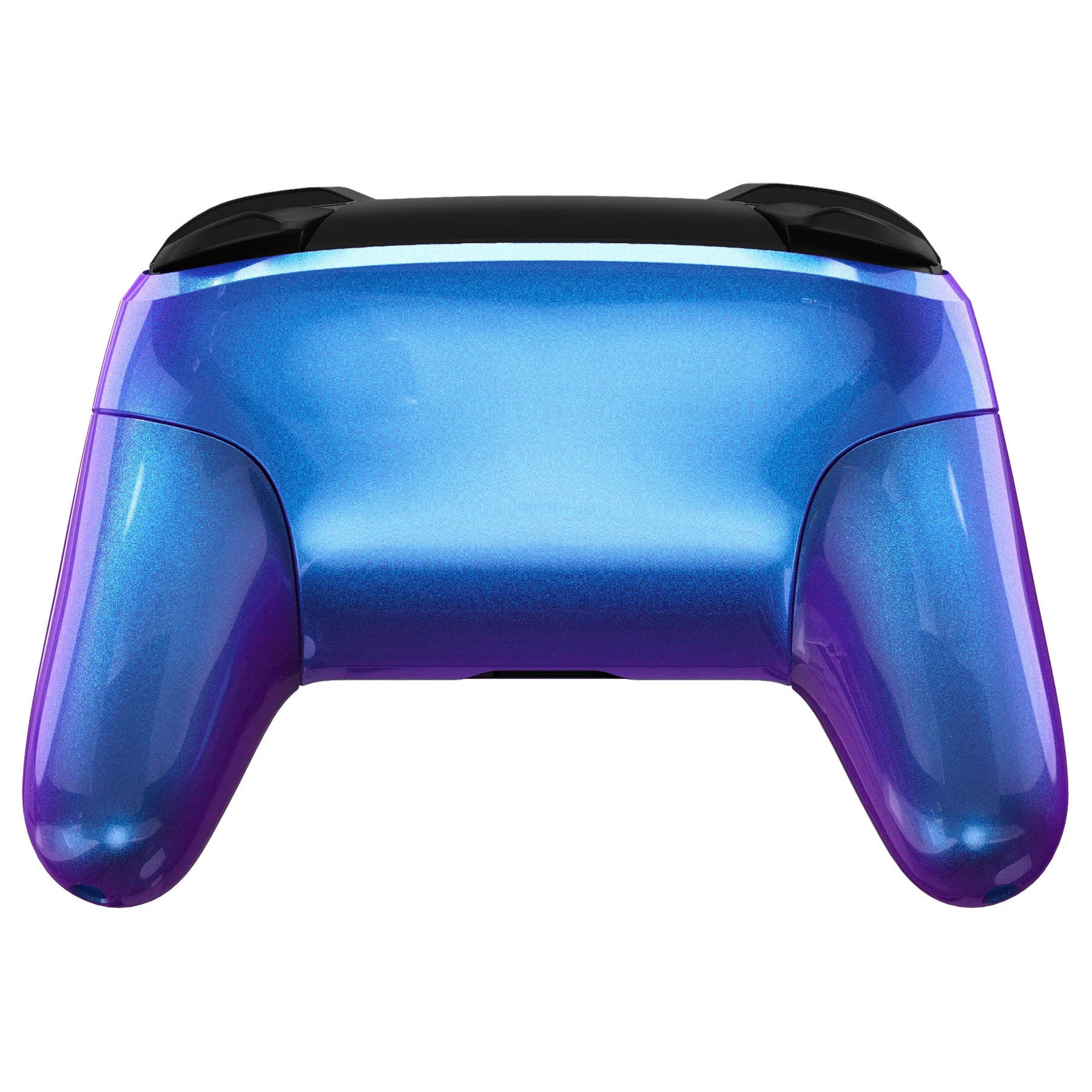 eXtremeRate Octagonal Gated Sticks Design Replacement Full Set Shell Faceplate Backplate Handles for Nintendo Switch Pro - Chameleon Purple Blue - Image 9
