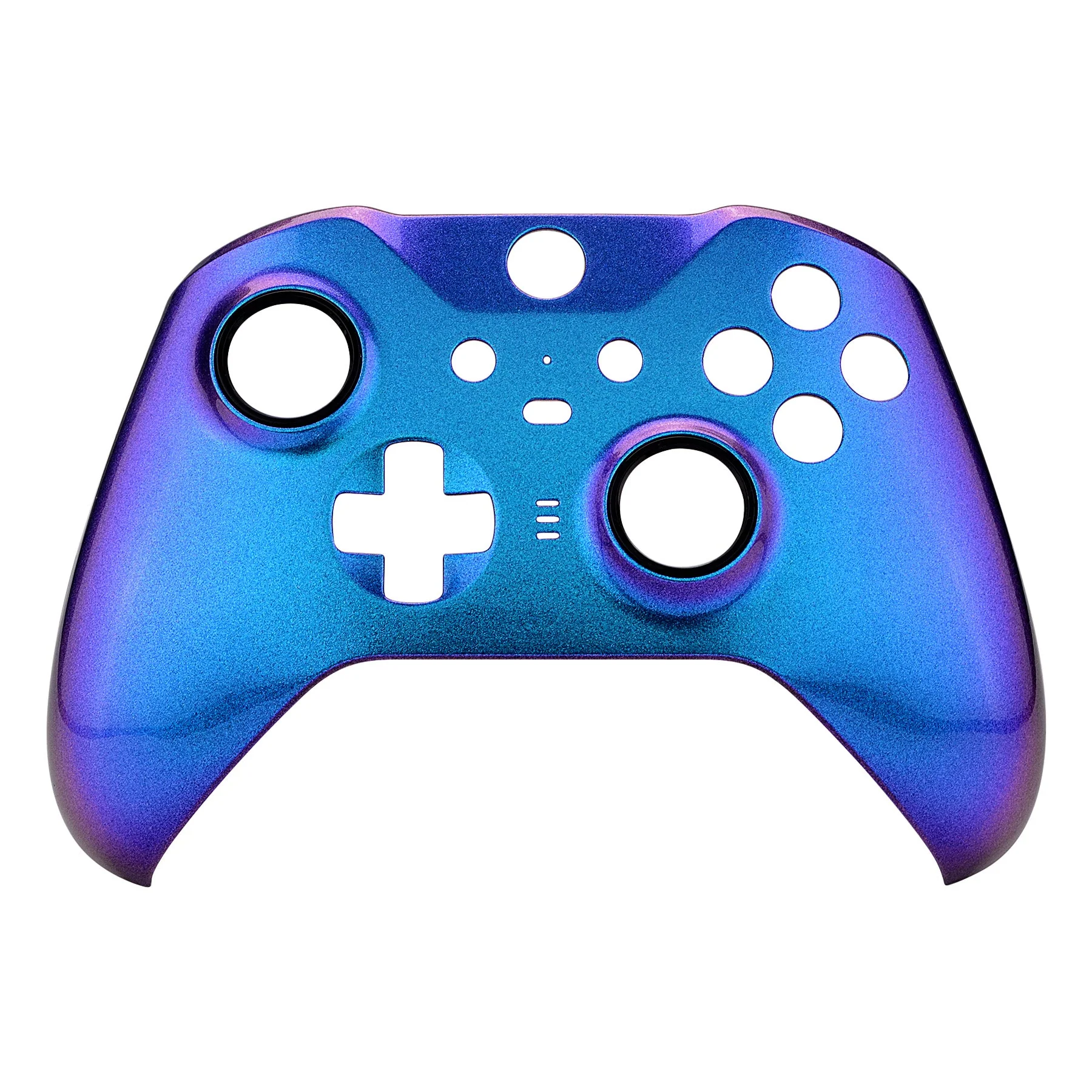 eXtremeRate Replacement Front Housing Shell Case with Accent Rings for Xbox One Elite Series 2 & Elite 2 Core Controller (Model 1797) - Chameleon Purple Blue - Image 8