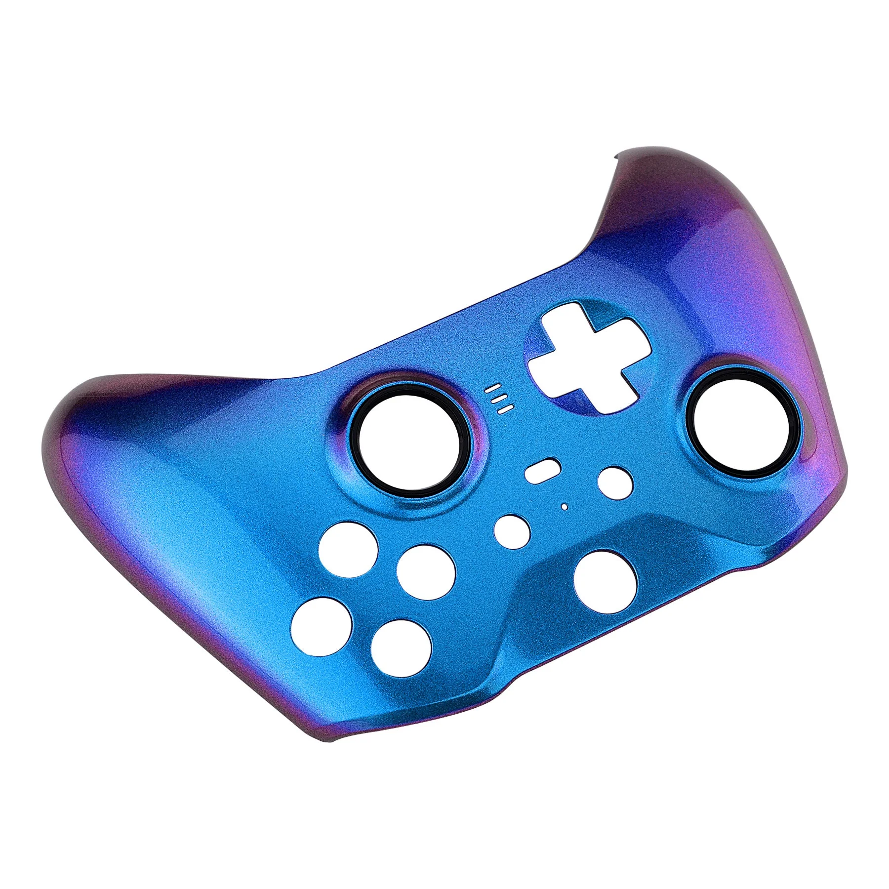 eXtremeRate Replacement Front Housing Shell Case with Accent Rings for Xbox One Elite Series 2 & Elite 2 Core Controller (Model 1797) - Chameleon Purple Blue - Image 9