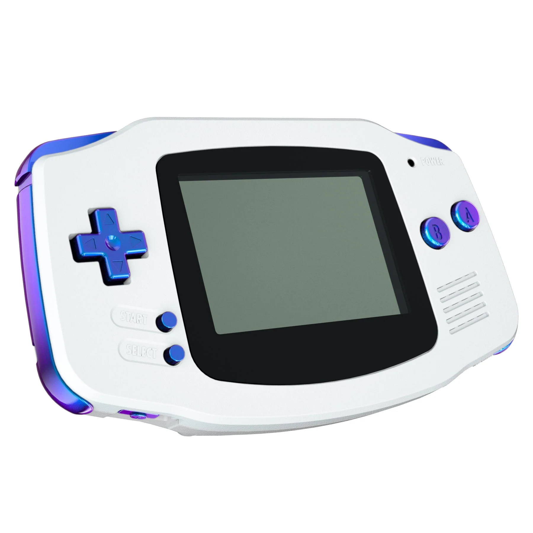 eXtremeRate GBA Replacement Full Set Buttons for Gameboy Advance - Chameleon Purple Blue - Image 3