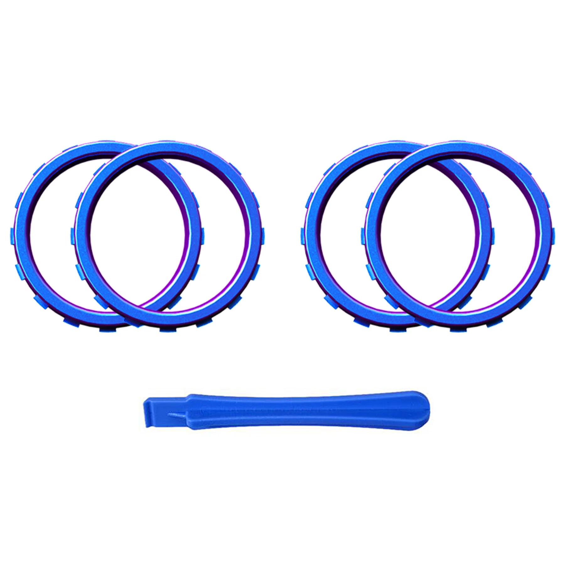 eXtremeRate Custom Accent Rings for Xbox Elite Series 2 Core & for Elite Series 2 & for Xbox One Elite Controller, Compatible with eXtremeRate ASR Version Shell for Xbox Series X/S Controller - Chameleon Purple Blue - Image 2