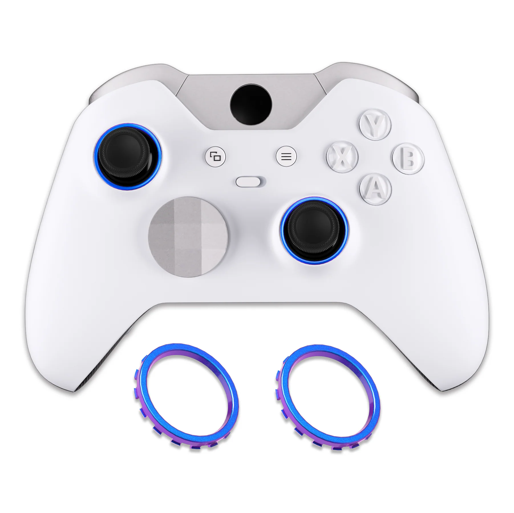 eXtremeRate Custom Accent Rings for Xbox Elite Series 2 Core & for Elite Series 2 & for Xbox One Elite Controller, Compatible with eXtremeRate ASR Version Shell for Xbox Series X/S Controller - Chameleon Purple Blue - Image 6