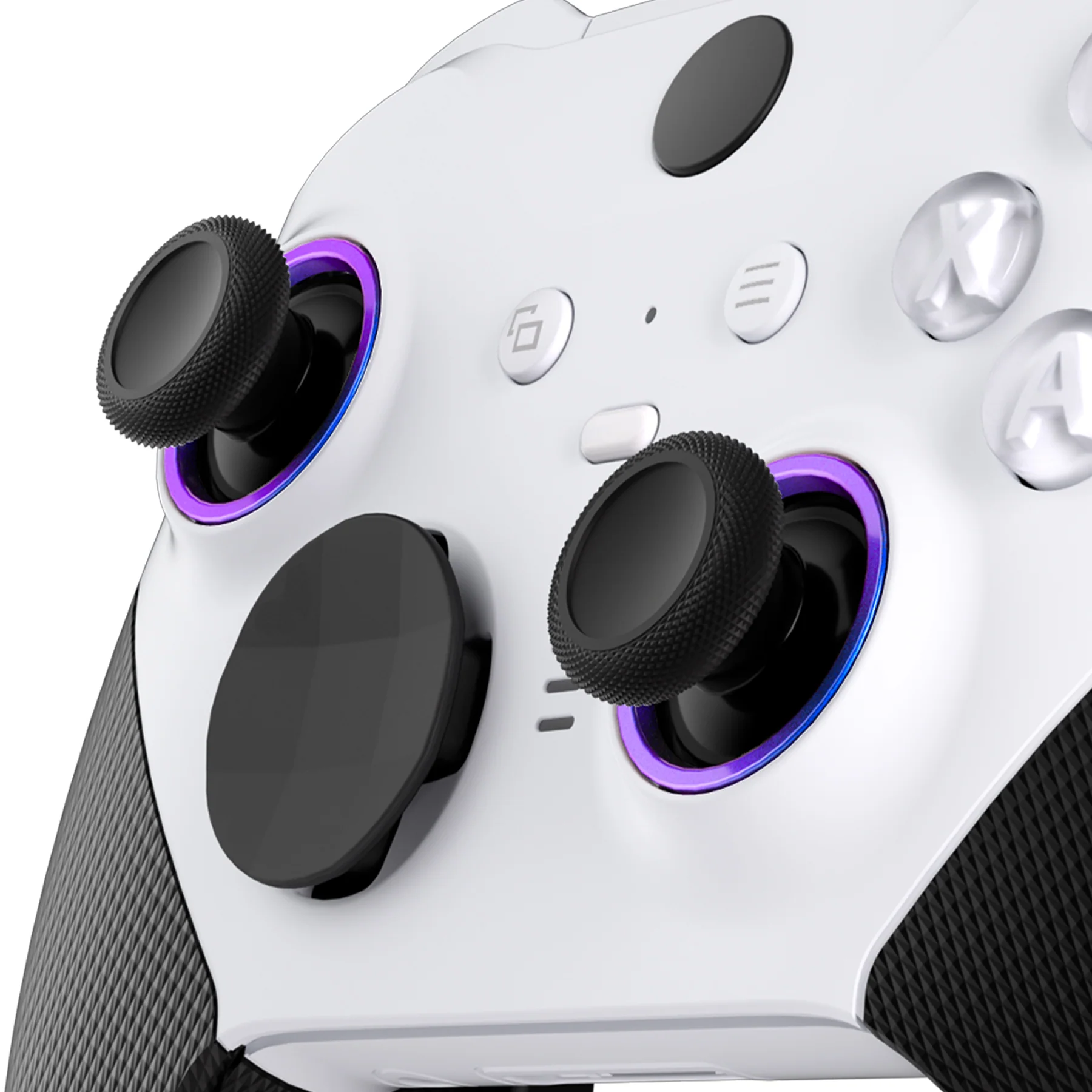 eXtremeRate Custom Accent Rings for Xbox Elite Series 2 Core & for Elite Series 2 & for Xbox One Elite Controller, Compatible with eXtremeRate ASR Version Shell for Xbox Series X/S Controller - Chameleon Purple Blue - Image 7
