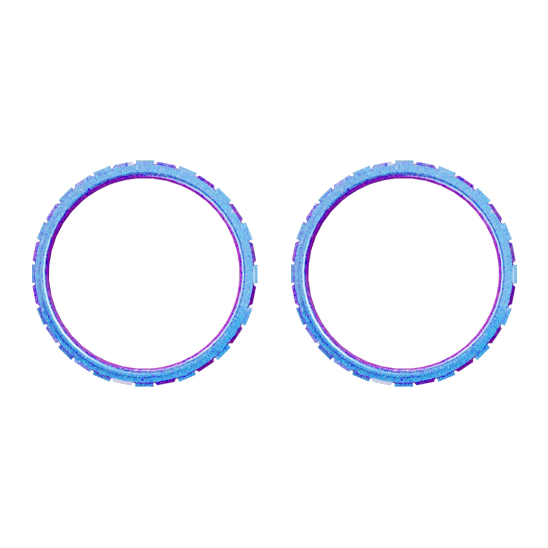 eXtremeRate Custom Replacement Accent Rings for PS5 Controller - Chameleon Purple Blue Glossy - Image 6