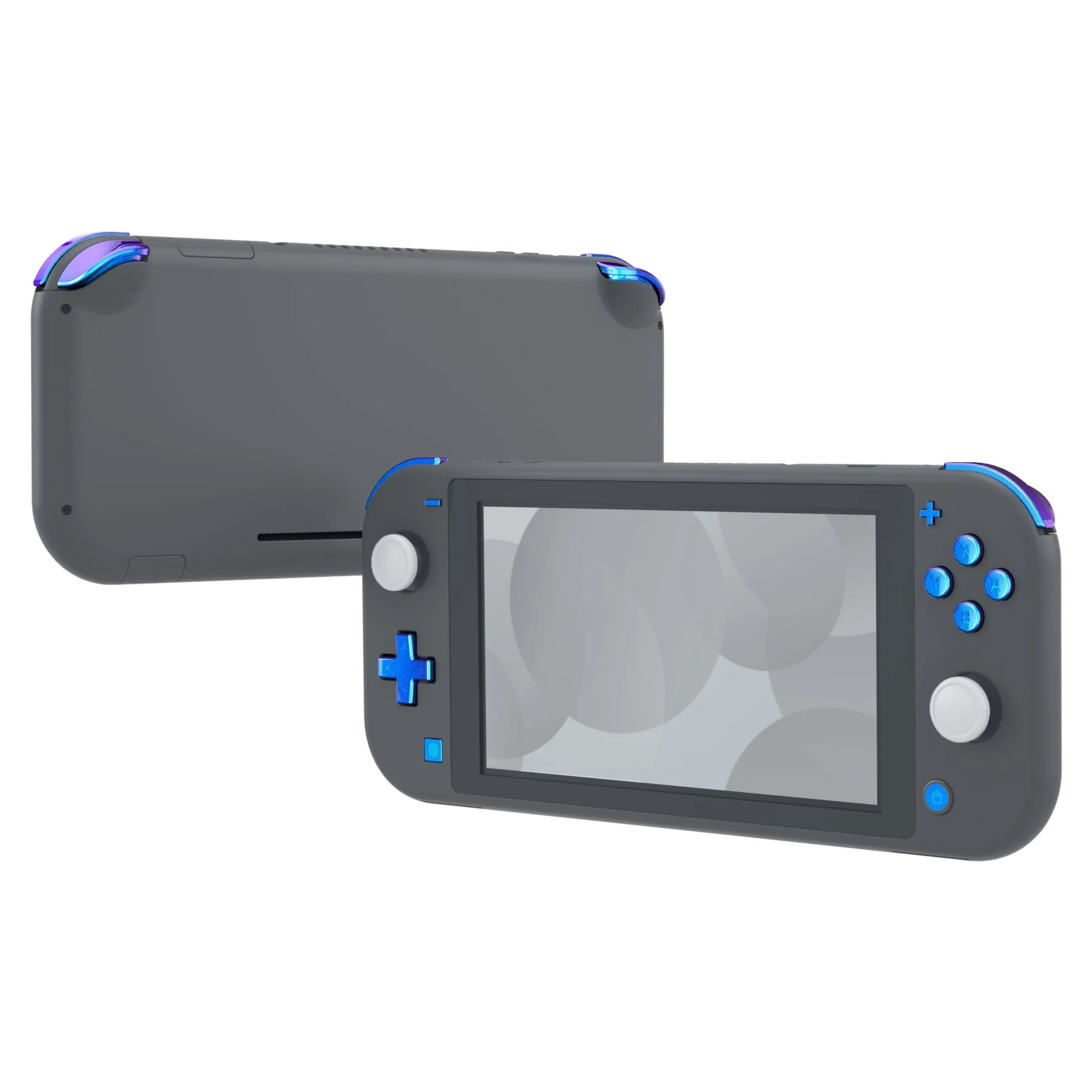 eXtremeRate Replacement Full Set Buttons for NS Switch Lite - Chameleon Purple Blue - Image 3