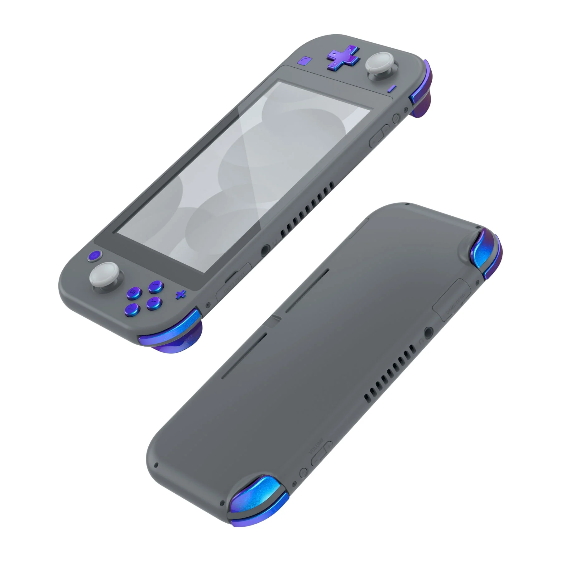 eXtremeRate Replacement Full Set Buttons for NS Switch Lite - Chameleon Purple Blue - Image 6