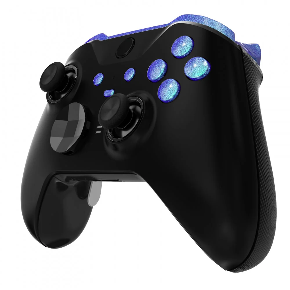 eXtremeRate Replacement Buttons Kit for Xbox One Elite Series 2  & Elite 2 Core Controller - Chameleon Purple Blue - Image 4