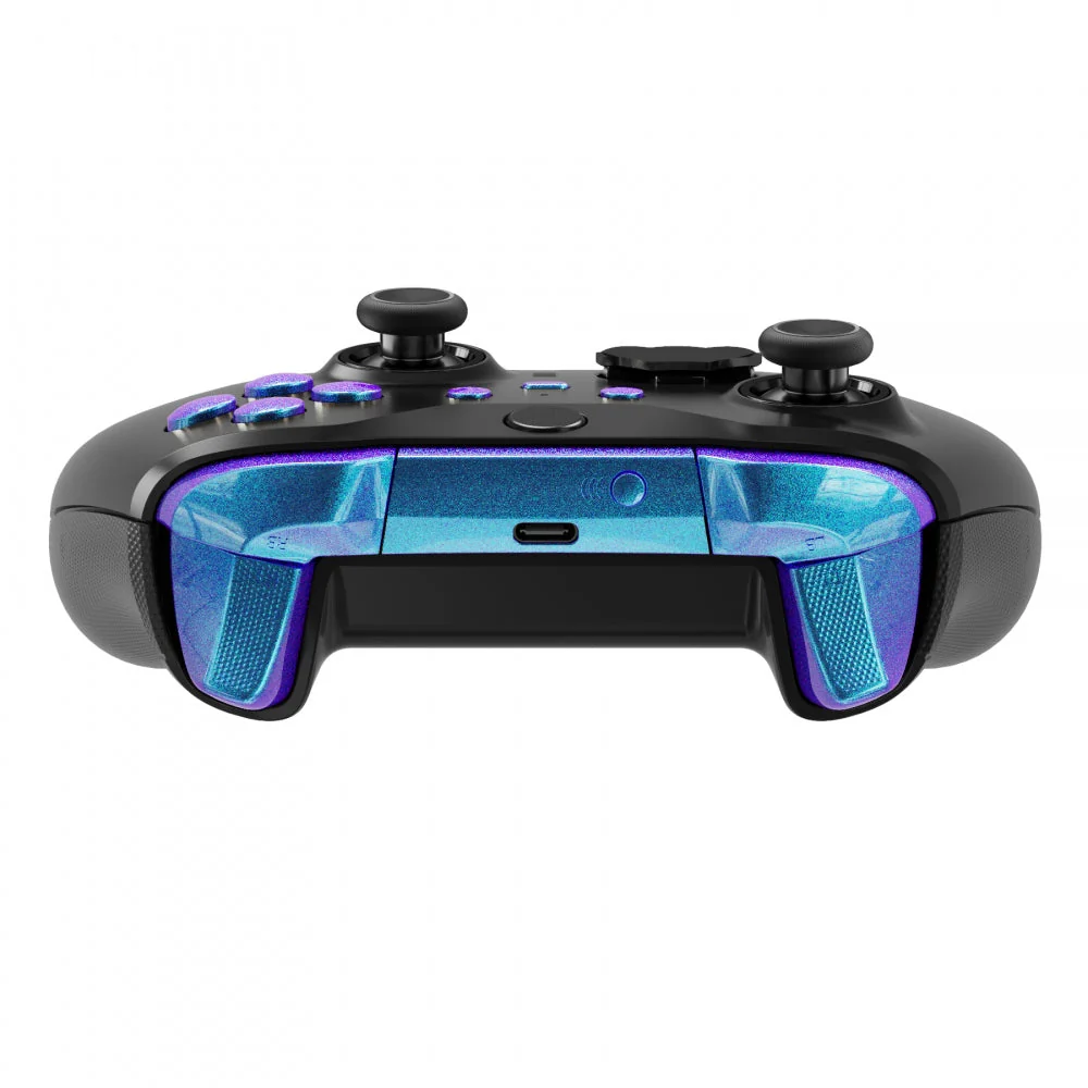 eXtremeRate Replacement Buttons Kit for Xbox One Elite Series 2  & Elite 2 Core Controller - Chameleon Purple Blue - Image 6