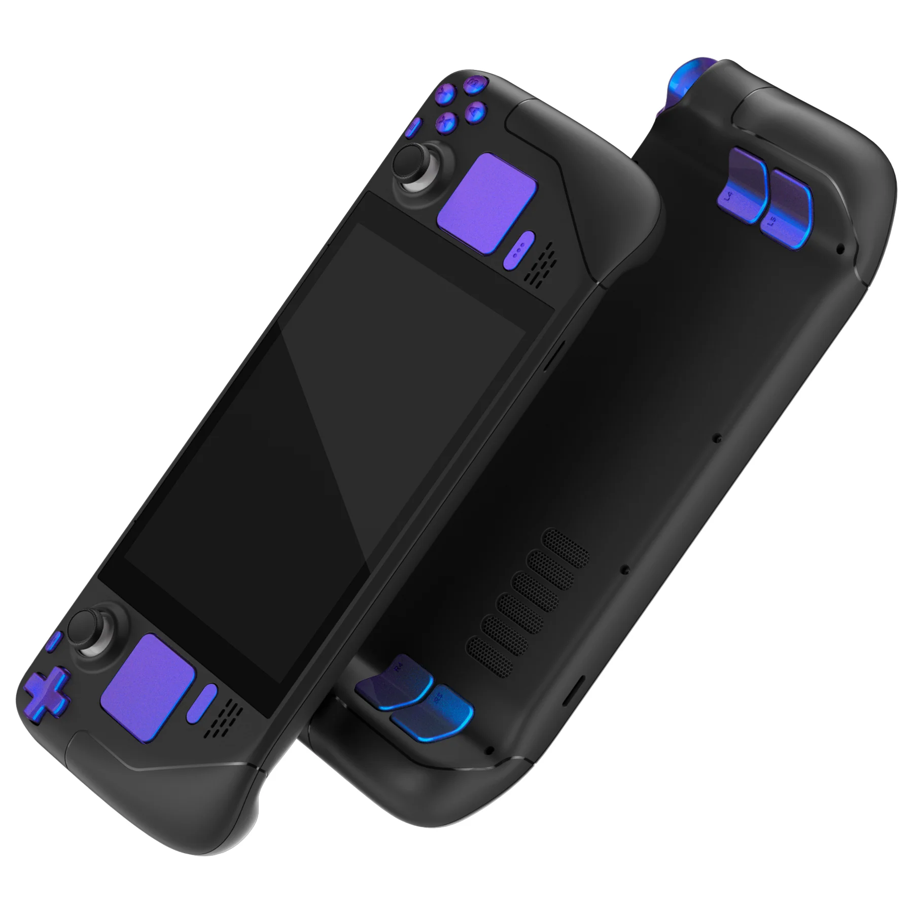 eXtremeRate Replacement Full Set Buttons for Steam Deck LCD - Chameleon Purple Blue - Image 12