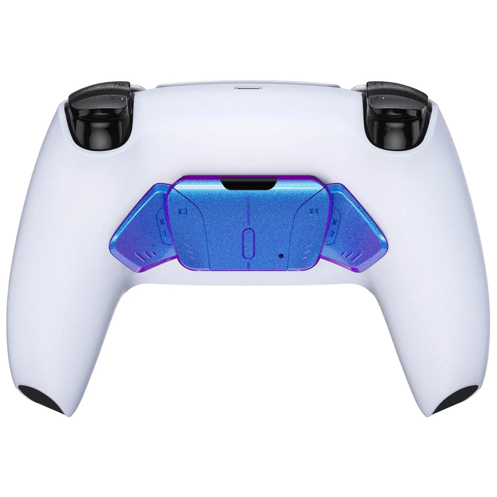 eXtremeRate Replacement Redesigned K1 K2 K3 K4 Back Buttons Housing Shell for eXtremeRate RISE4 Remap Kit, Compatible with PS5 Controller - Chameleon Purple Blue - Image 4