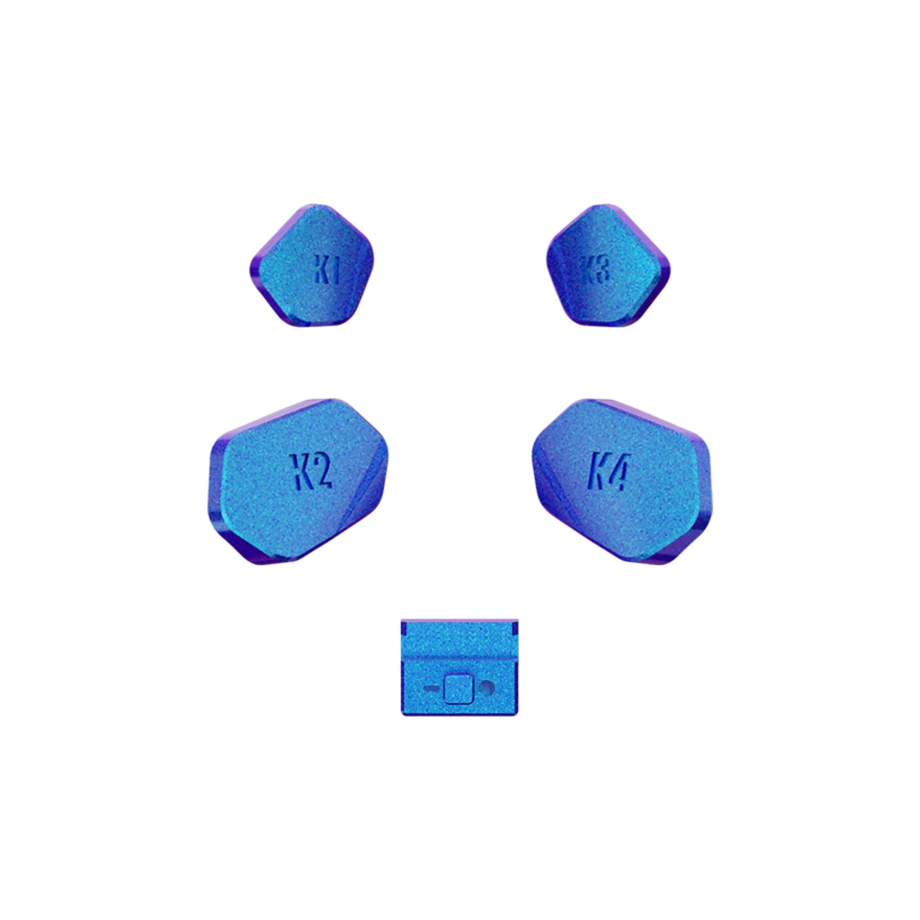 eXtremeRate Redesigned K1 K2 K3 K4 Back Buttons Paddles & Toggle Switch for eXtremerate Hope Remap Kit, Compatible with Xbox Series X/S Controller - Chameleon Purple Blue - Image 4