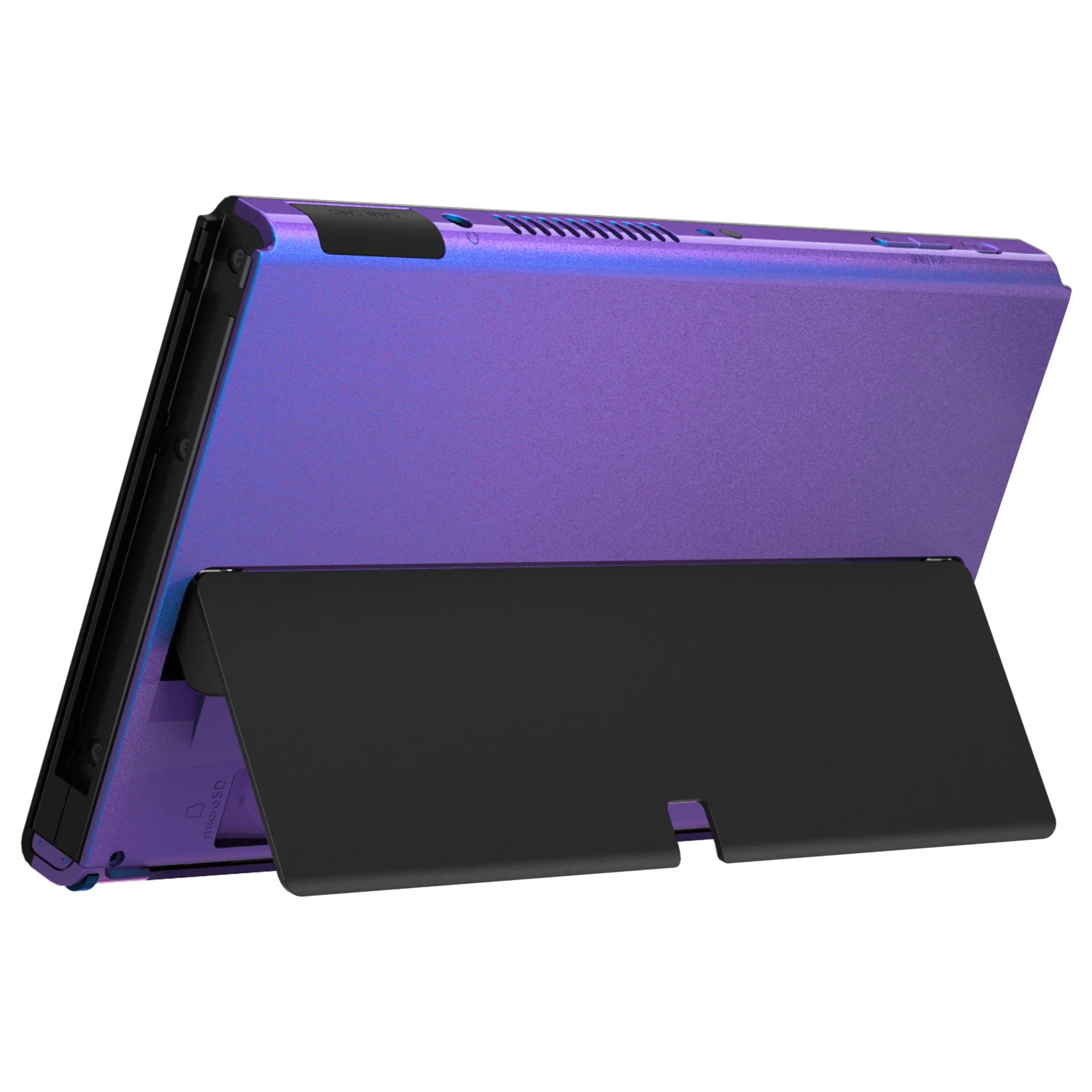 eXtremeRate Replacement Back Plate for Nintendo Switch OLED Console - Chameleon Purple Blue - Image 6