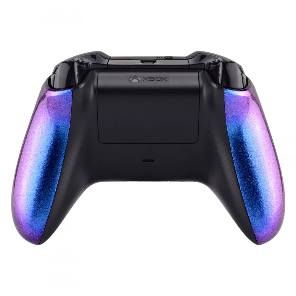 eXtremeRate Replacement Front Housing Shell with Side Rails Panel for Xbox One X & S Controller (Model 1708) - Chameleon Purple Blue - Image 7