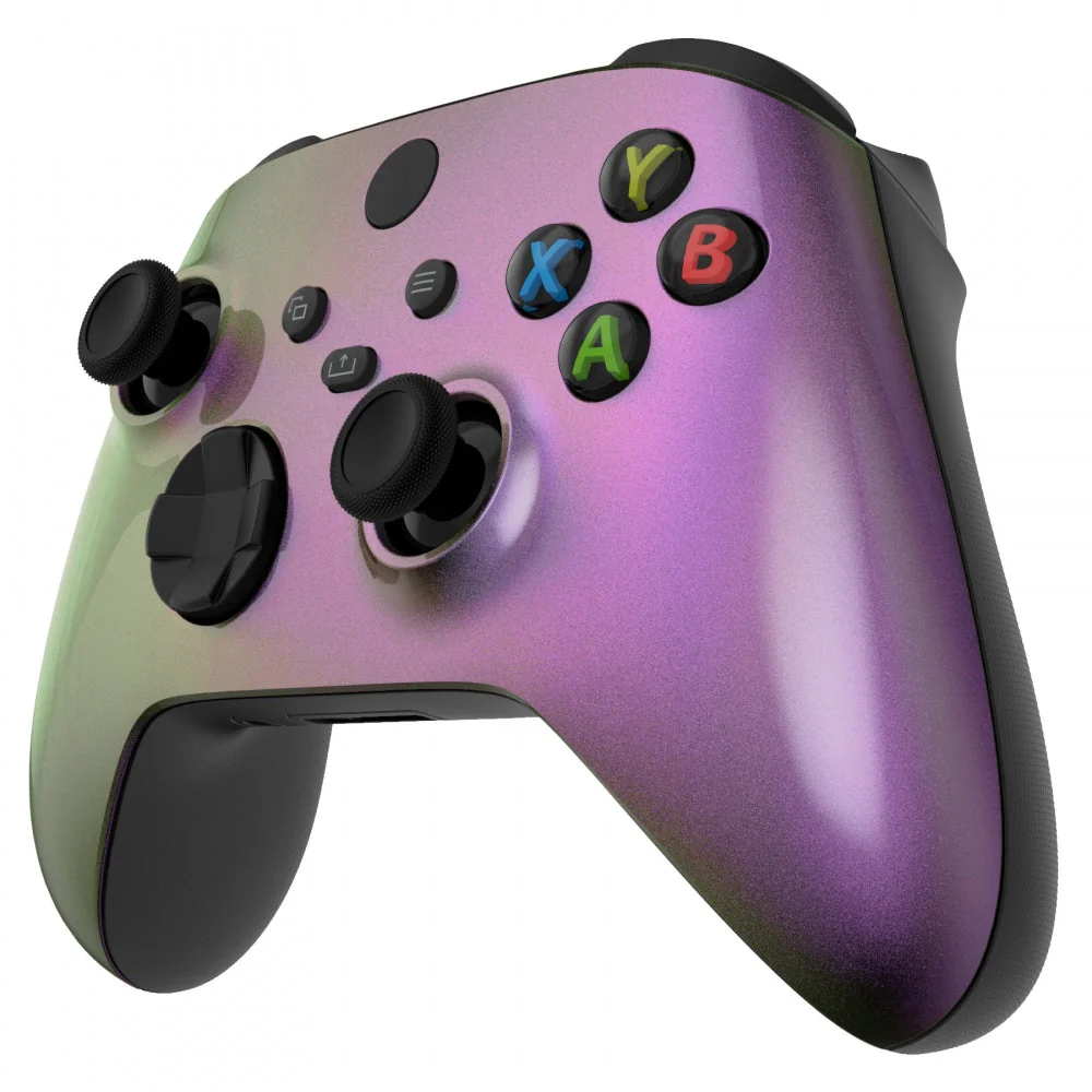 eXtremeRate Replacement Front Housing Shell for Xbox Series X & S Controller - Chameleon Gold Red - Image 4