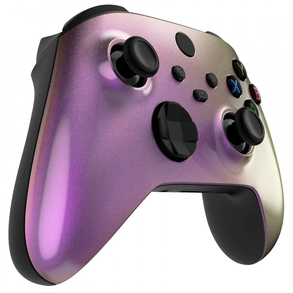 eXtremeRate Replacement Front Housing Shell for Xbox Series X & S Controller - Chameleon Gold Red - Image 5