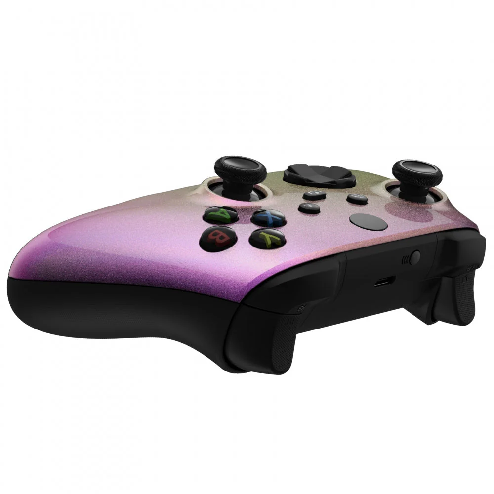 eXtremeRate Replacement Front Housing Shell for Xbox Series X & S Controller - Chameleon Gold Red - Image 6