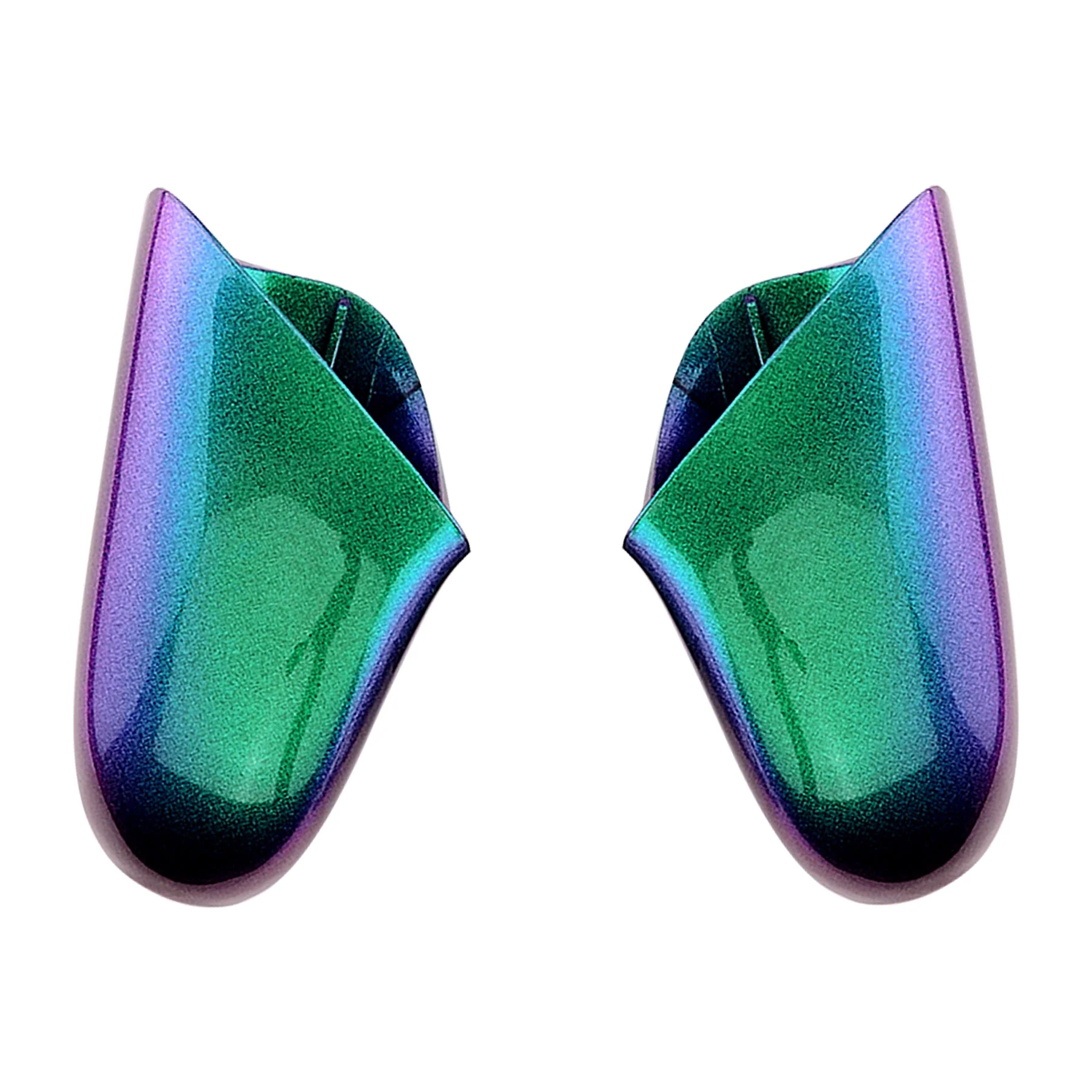 eXtremeRate Replacement Handle Grips for Nintendo Switch Pro Controller - Chameleon Green Purple - Image 8