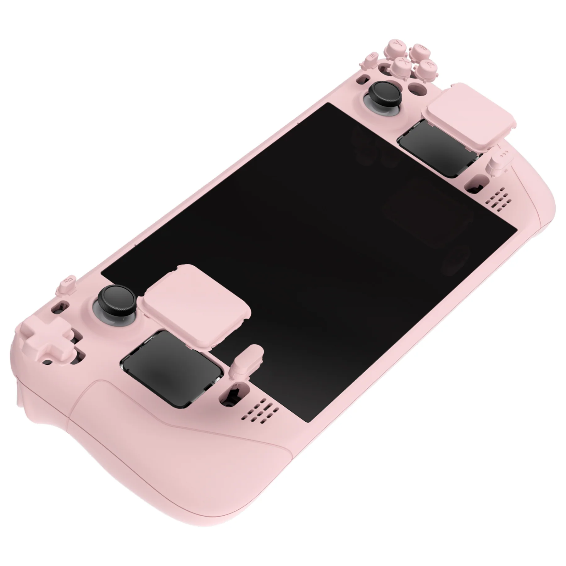 eXtremeRate Custom Full Set Shell with Buttons for Steam Deck LCD - Cherry Blossoms Pink - Image 5