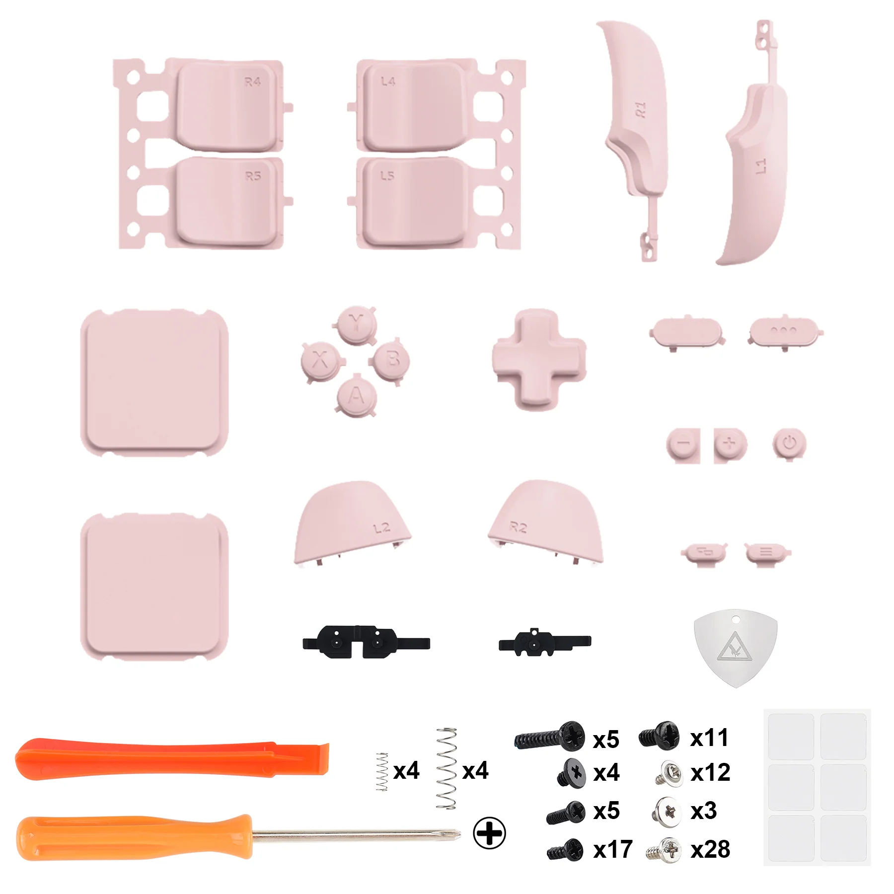 eXtremeRate Replacement Full Set Buttons for Steam Deck LCD - Cherry Blossoms Pink - Image 2