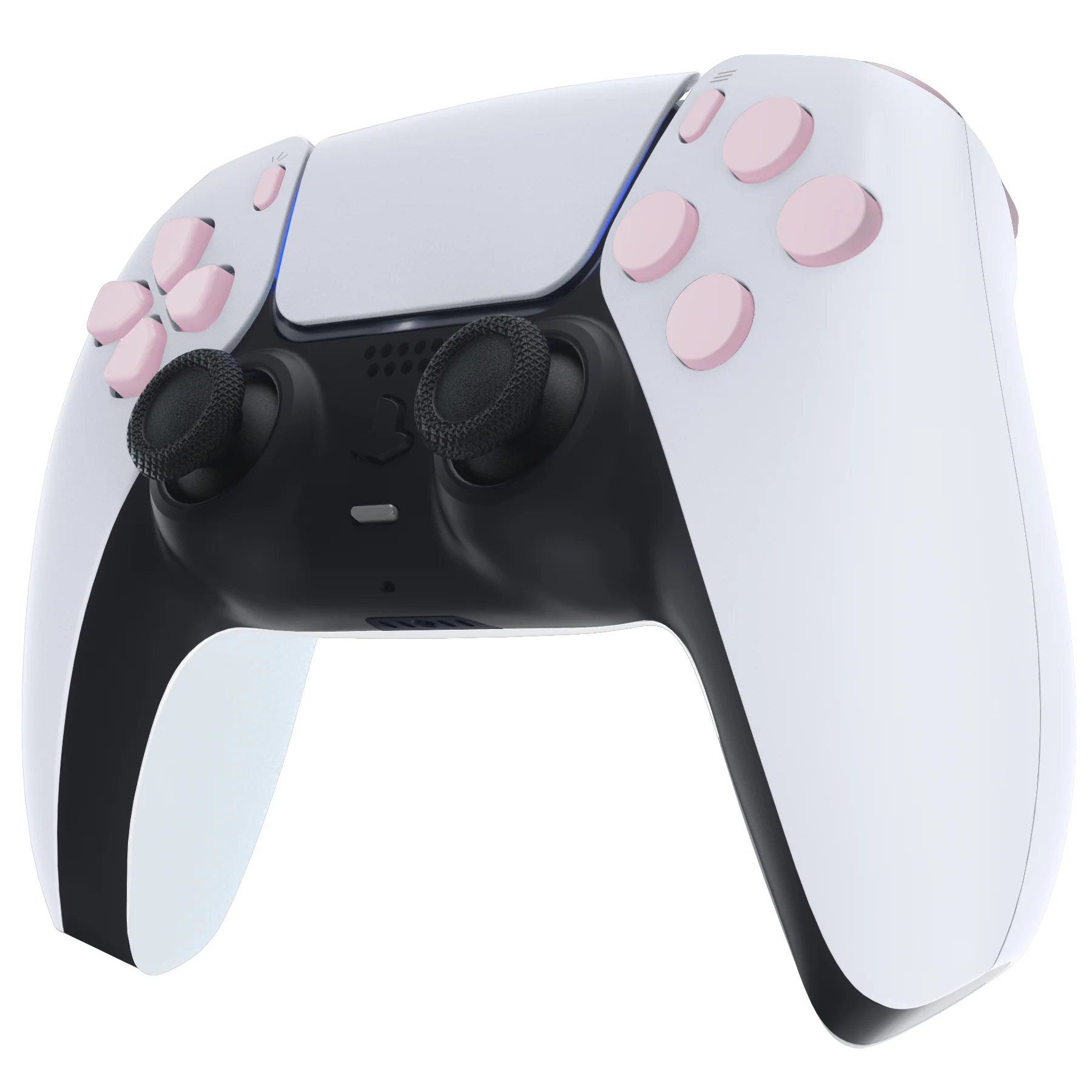eXtremeRate Replacement Full Set Buttons Compatible with PS5 Controller BDM-030/040/050/060 - Cherry Blossoms Pink - Image 5