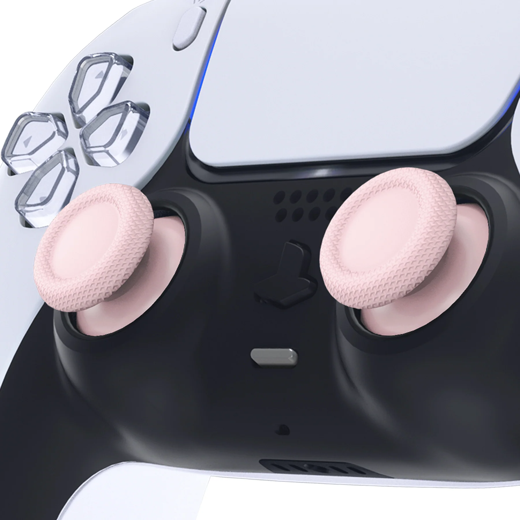 eXtremeRate Replacement Thumbsticks Analog Stick Joystick Compatible with PS5 & PS4 All Model Controller - Cherry Blossoms Pink - Image 2