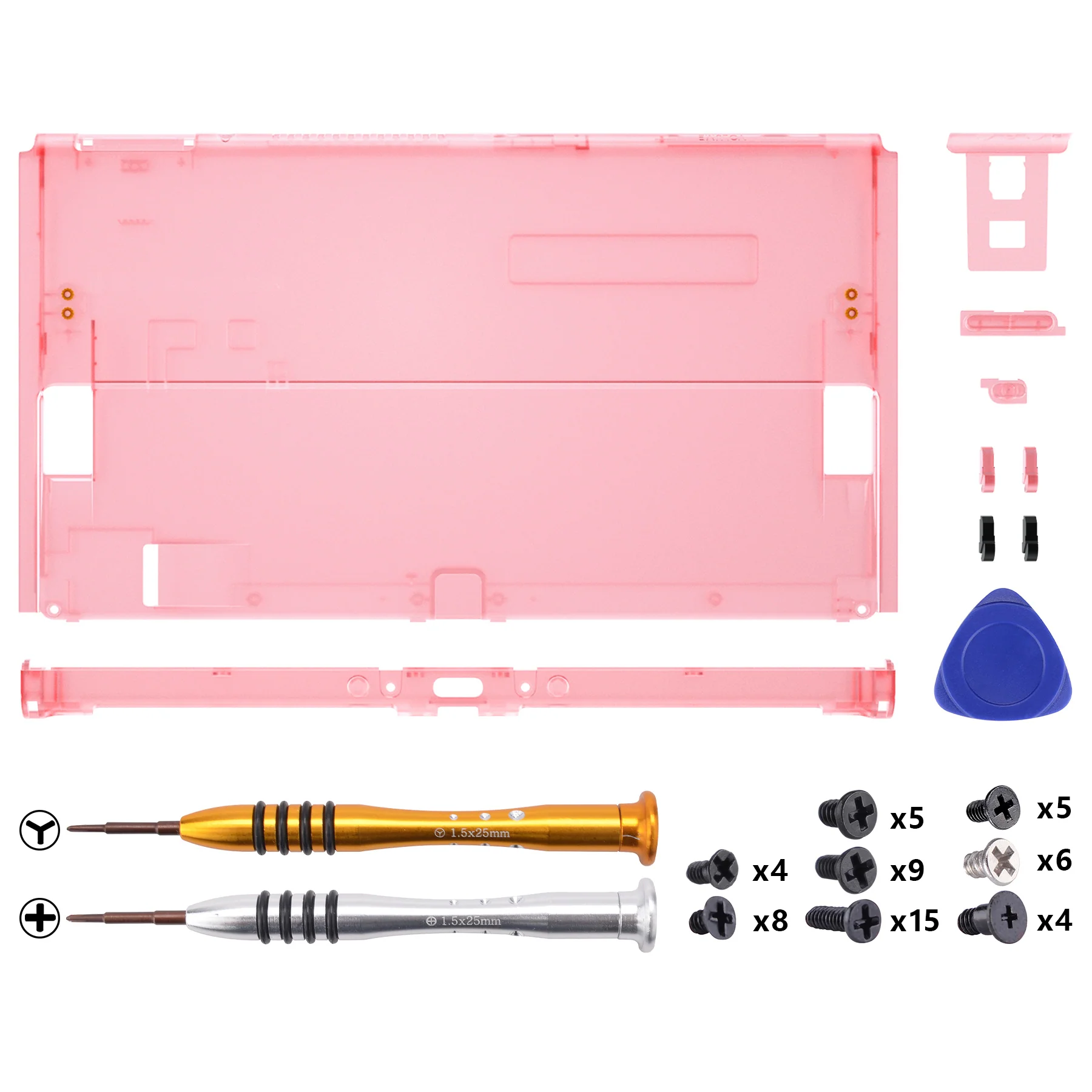 eXtremeRate Replacement Back Plate for Nintendo Switch OLED Console - Cherry Pink - Image 3