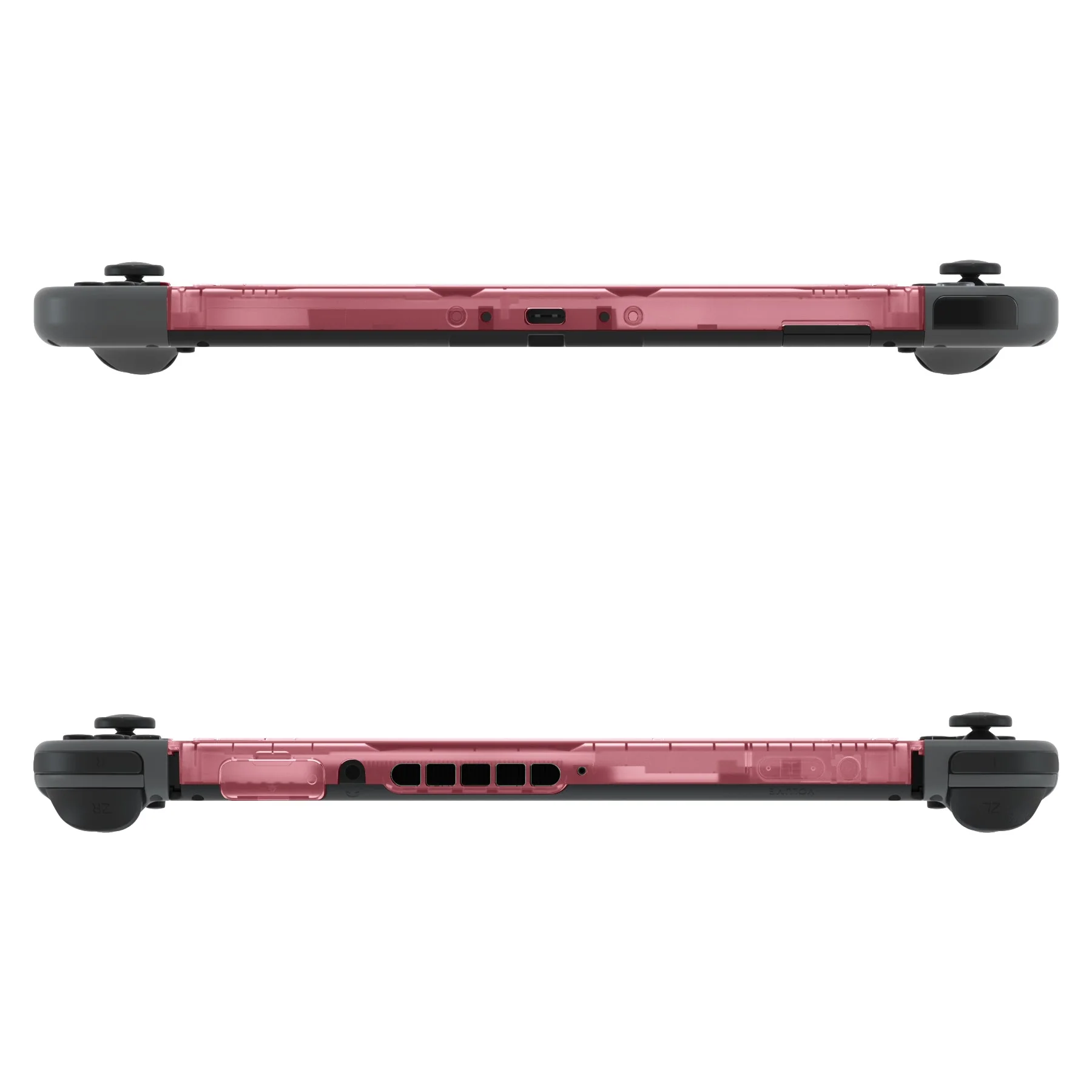 eXtremeRate DIY Replacement Housing Shell Front Frame with Volume Up Down Power Buttons for NS Switch Console - Cherry Pink - Image 7