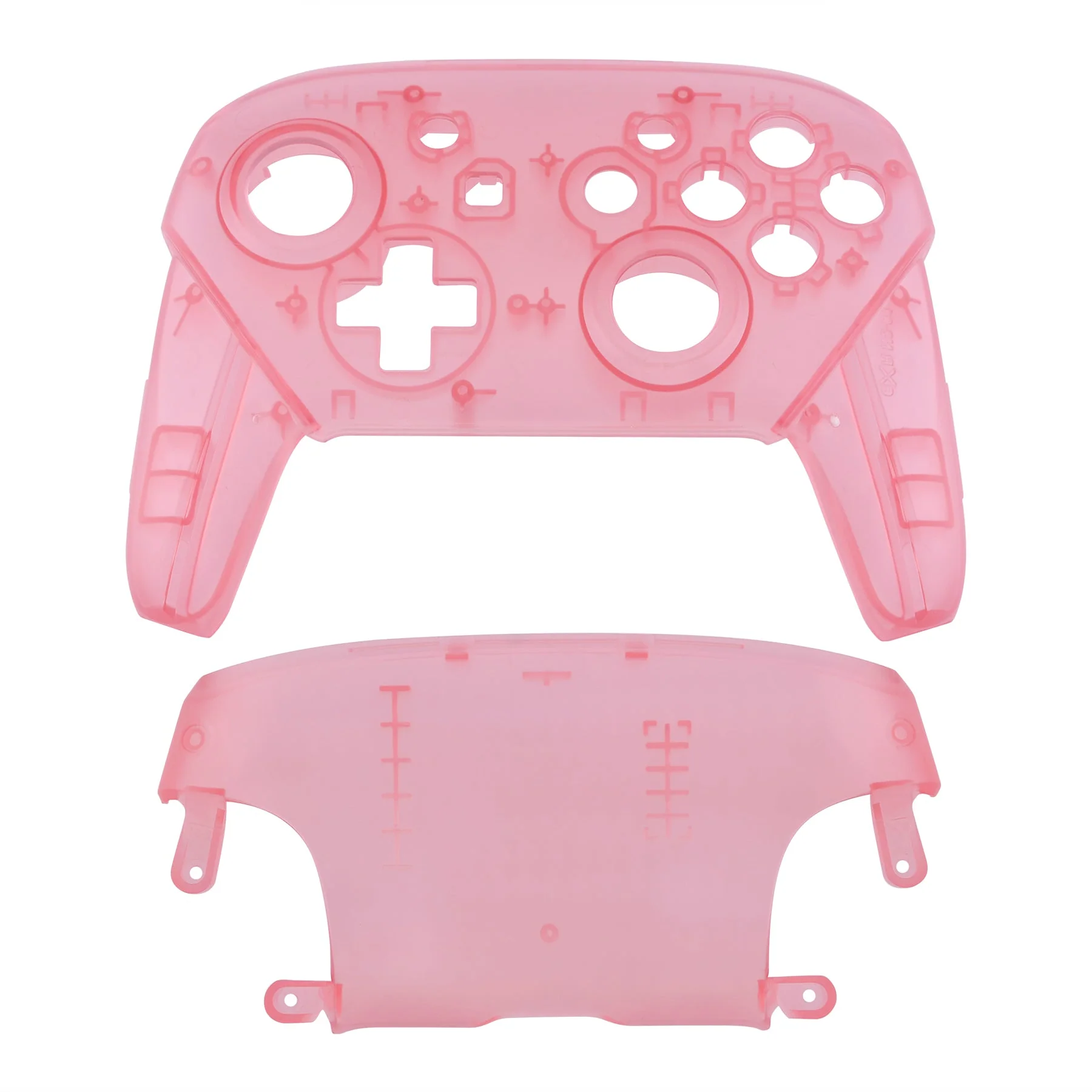 eXtremeRate Replacement Faceplate and Backplate for Nintendo Switch Pro Controller - Cherry Pink - Image 2