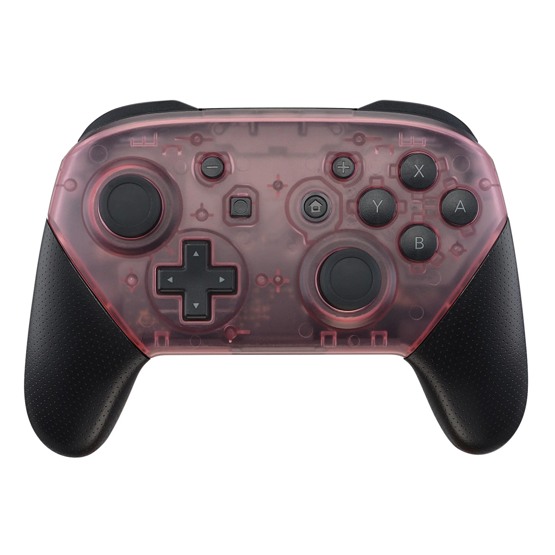 eXtremeRate Replacement Faceplate and Backplate for Nintendo Switch Pro Controller - Cherry Pink - Image 3