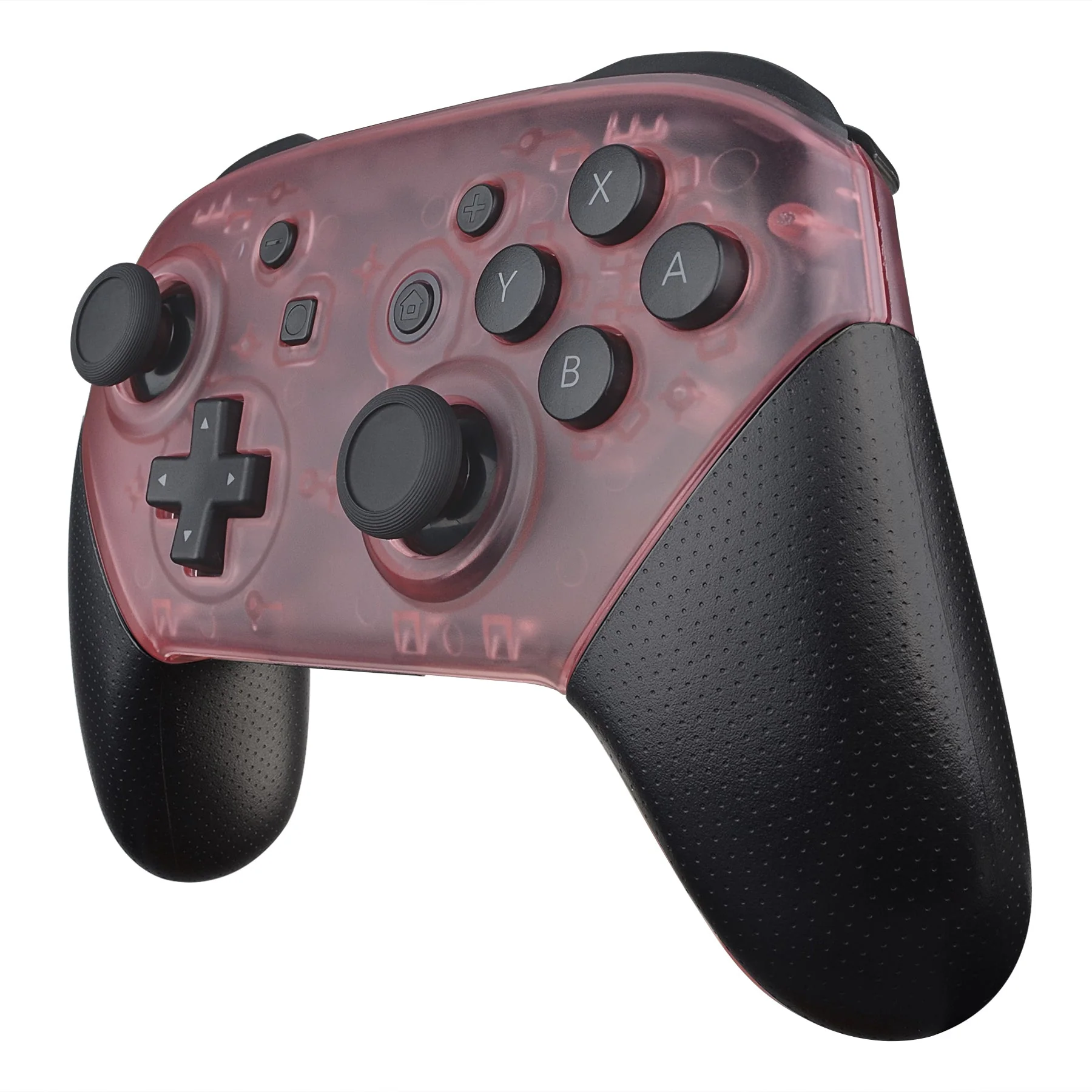 eXtremeRate Replacement Faceplate and Backplate for Nintendo Switch Pro Controller - Cherry Pink - Image 4