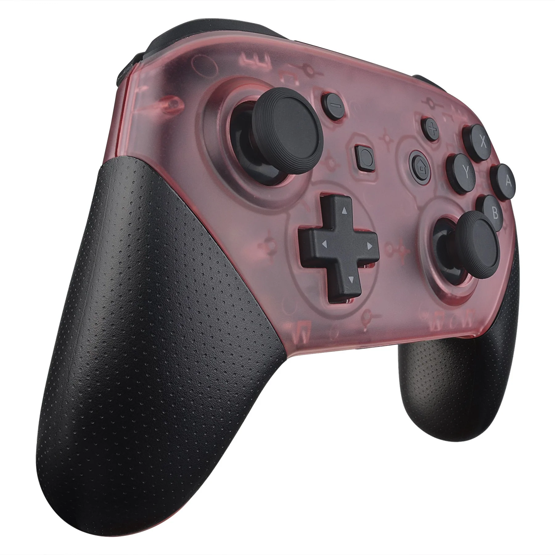 eXtremeRate Replacement Faceplate and Backplate for Nintendo Switch Pro Controller - Cherry Pink - Image 5